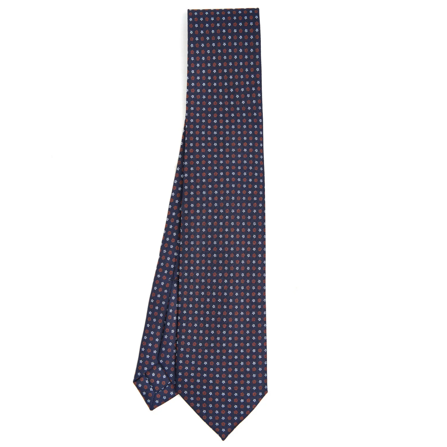 DARK BLUE 9 FOLD SARTORIAL SILK TIE - Image 2