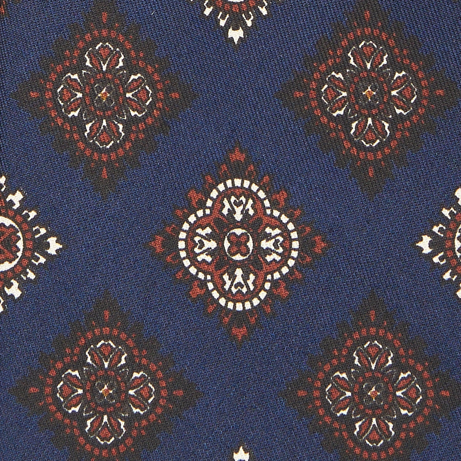 DARK BLUE SILK TIE - Image 4
