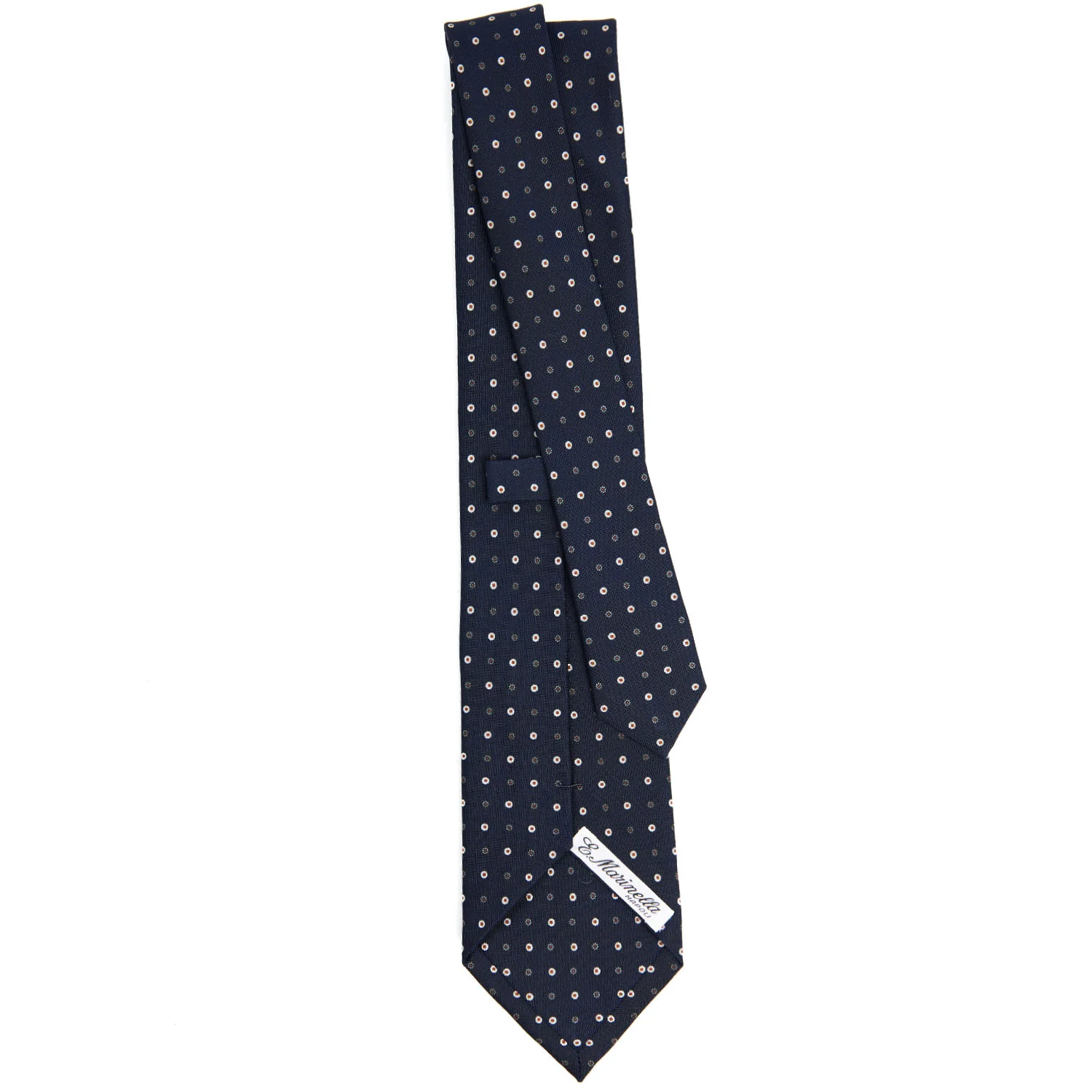 DARK BLUE CLASSIC SILK TIE - Image 3