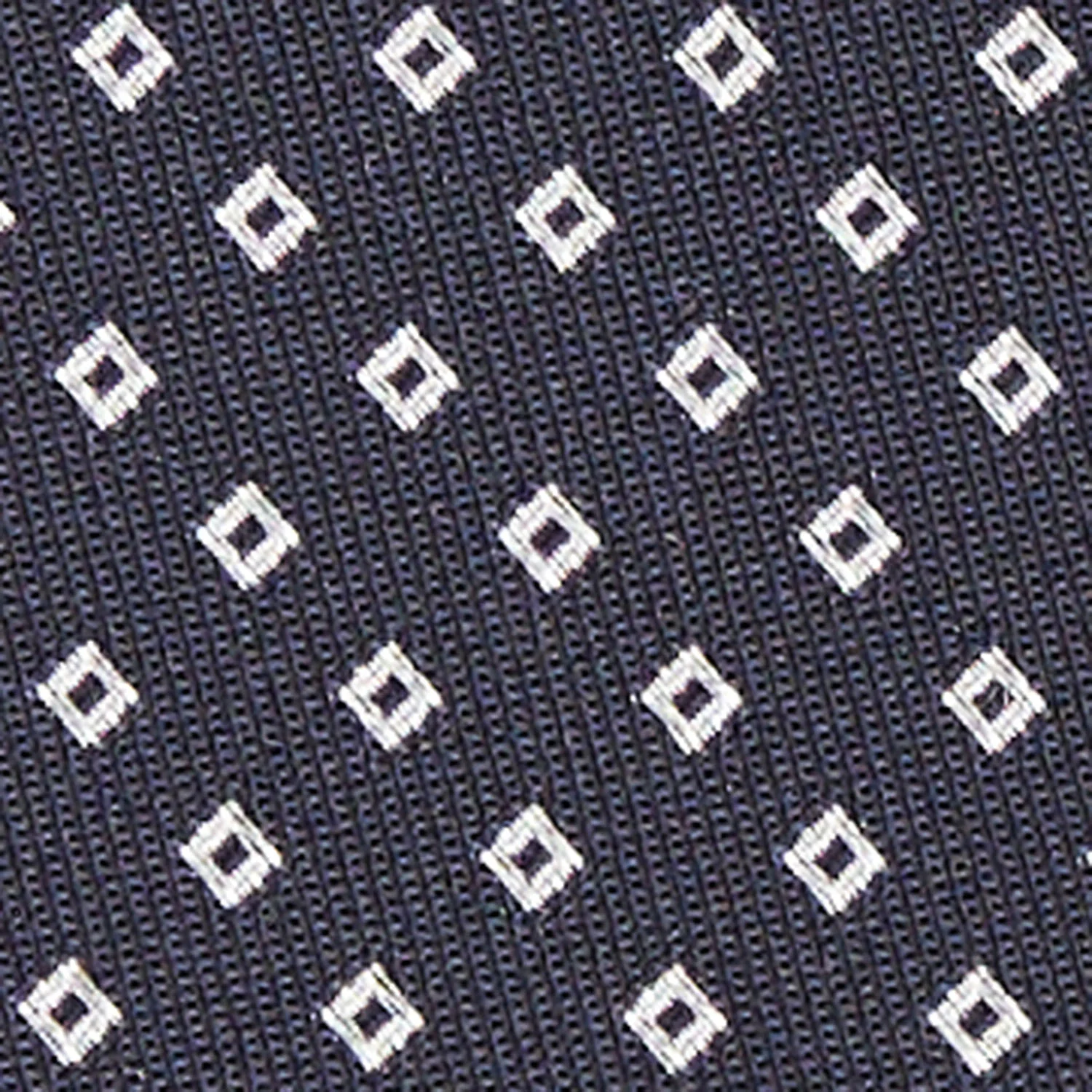 DARK BLUE CEREMONIAL JACQUARD SILK TIE - Image 5