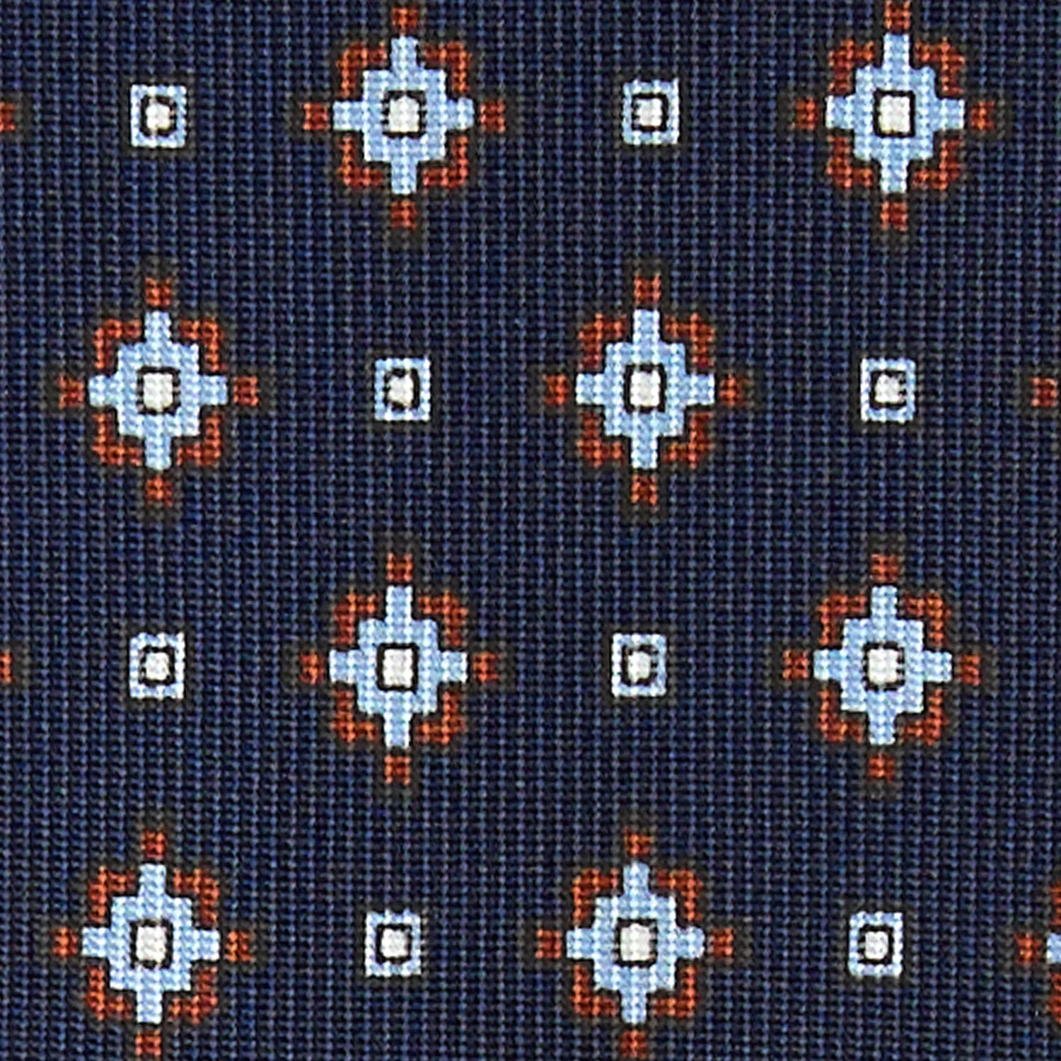 DARK BLUE CLASSIC SILK TIE - Image 5