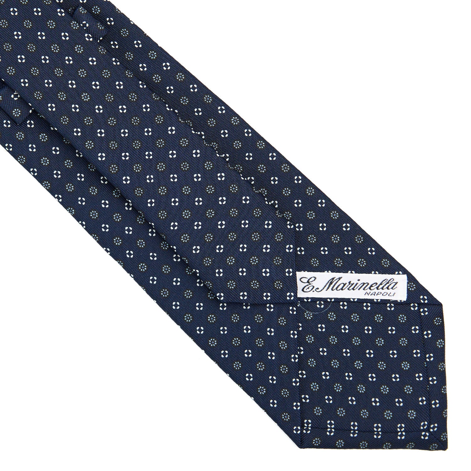 DARK BLUE CLASSIC SILK TIE - Image 4