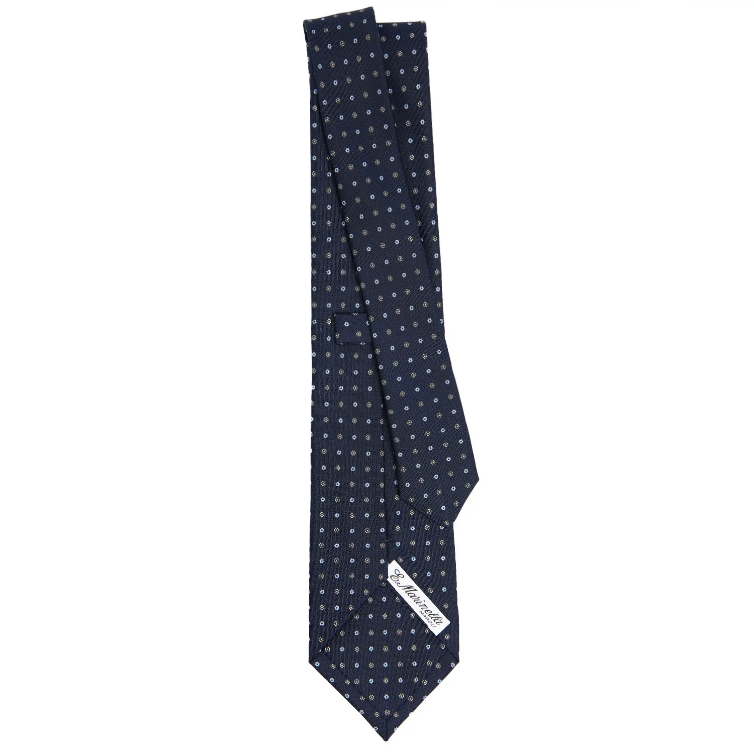 DARK BLUE CLASSIC SILK TIE - Image 3