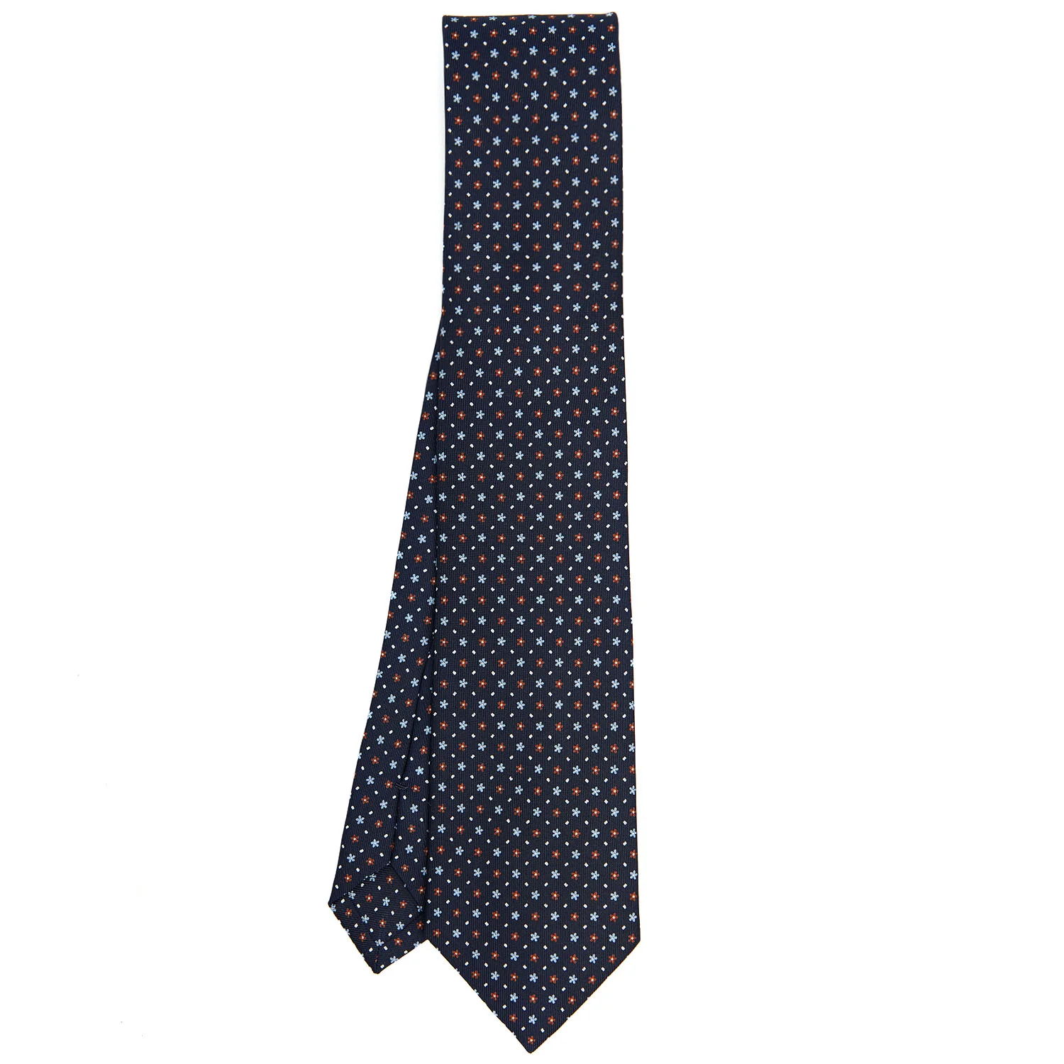 DARK BLUE CLASSIC SILK TIE - Image 2
