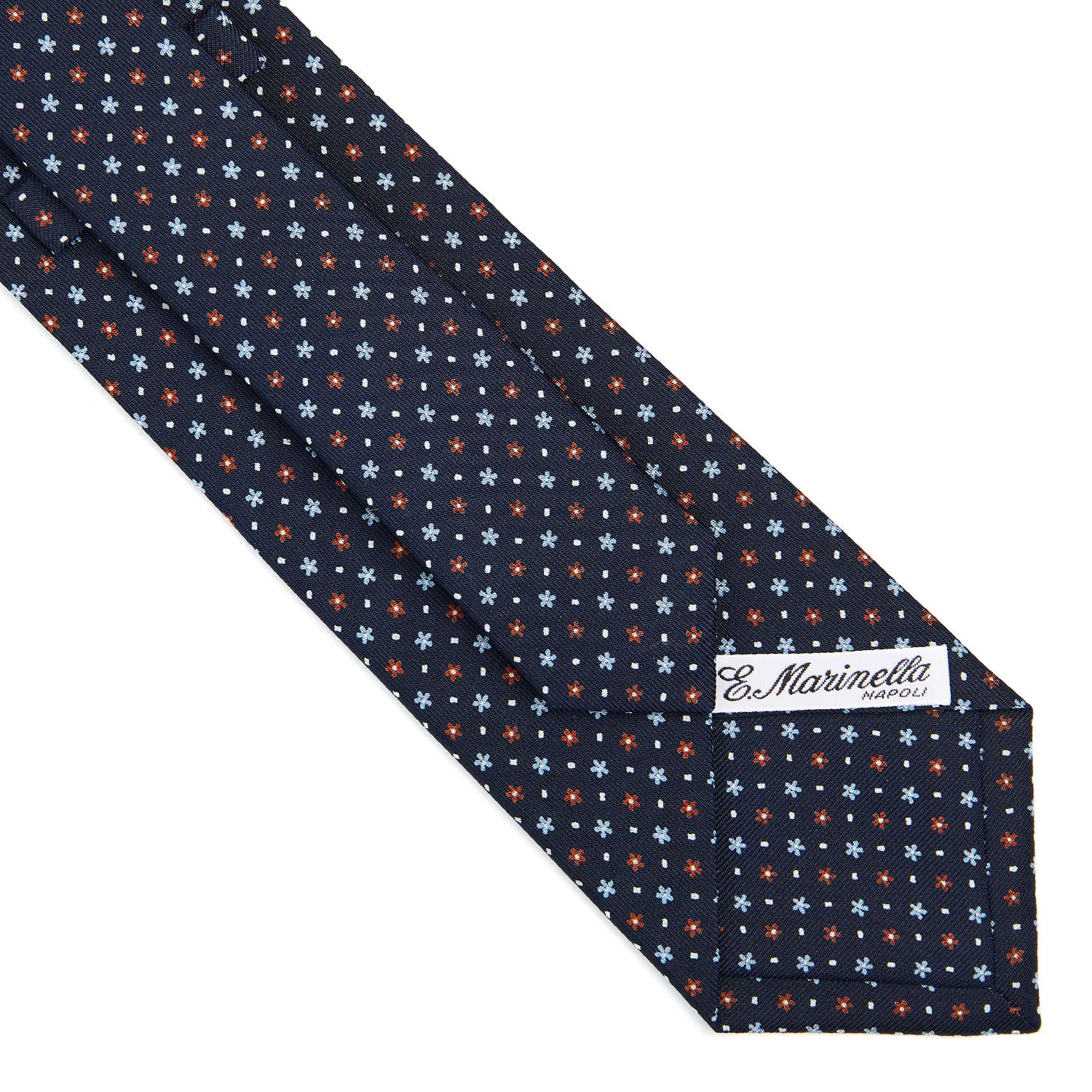 DARK BLUE CLASSIC SILK TIE - Image 4