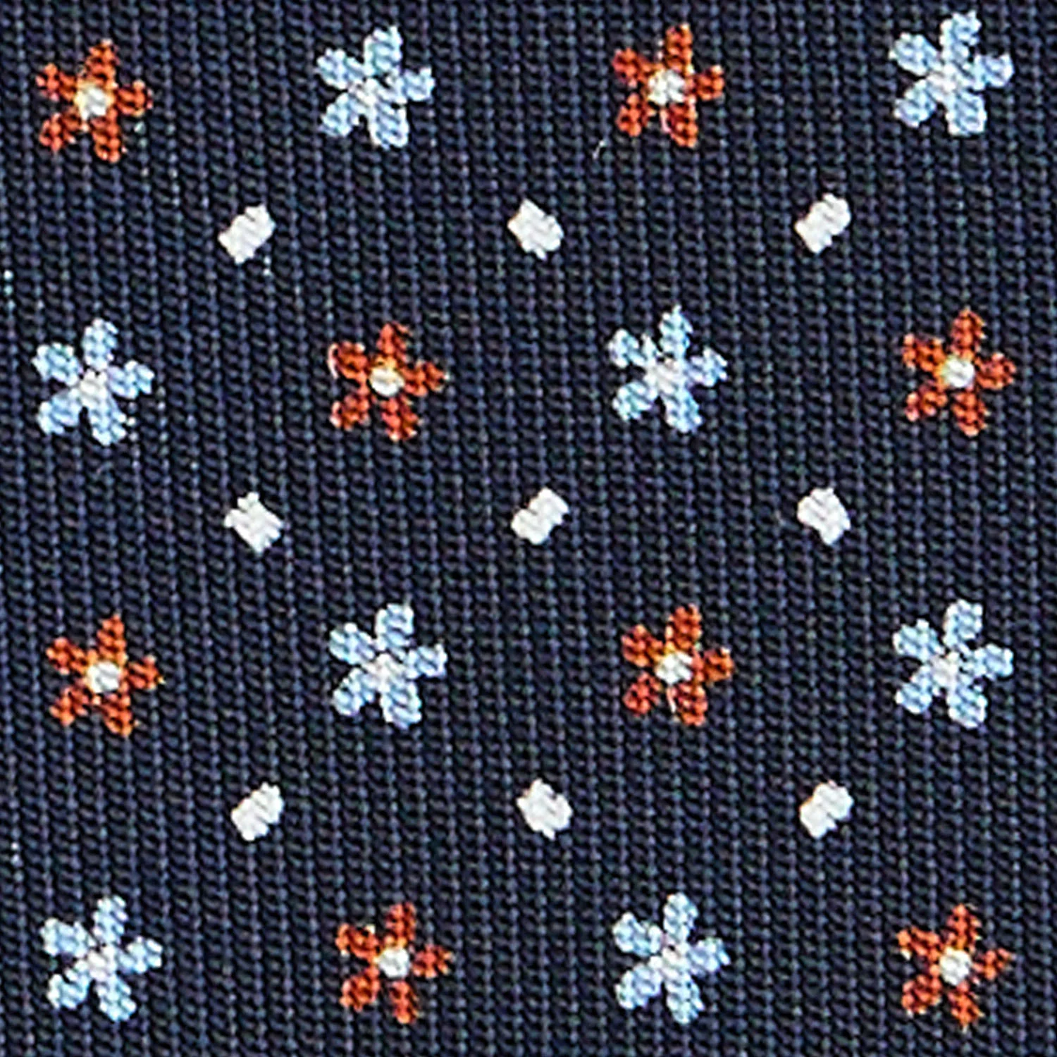 DARK BLUE CLASSIC SILK TIE - Image 5