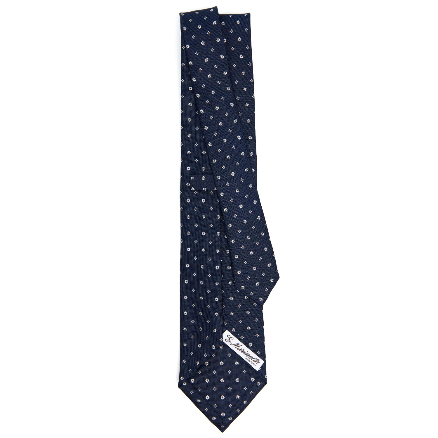 DARK BLUE CLASSIC SILK TIE - Image 3