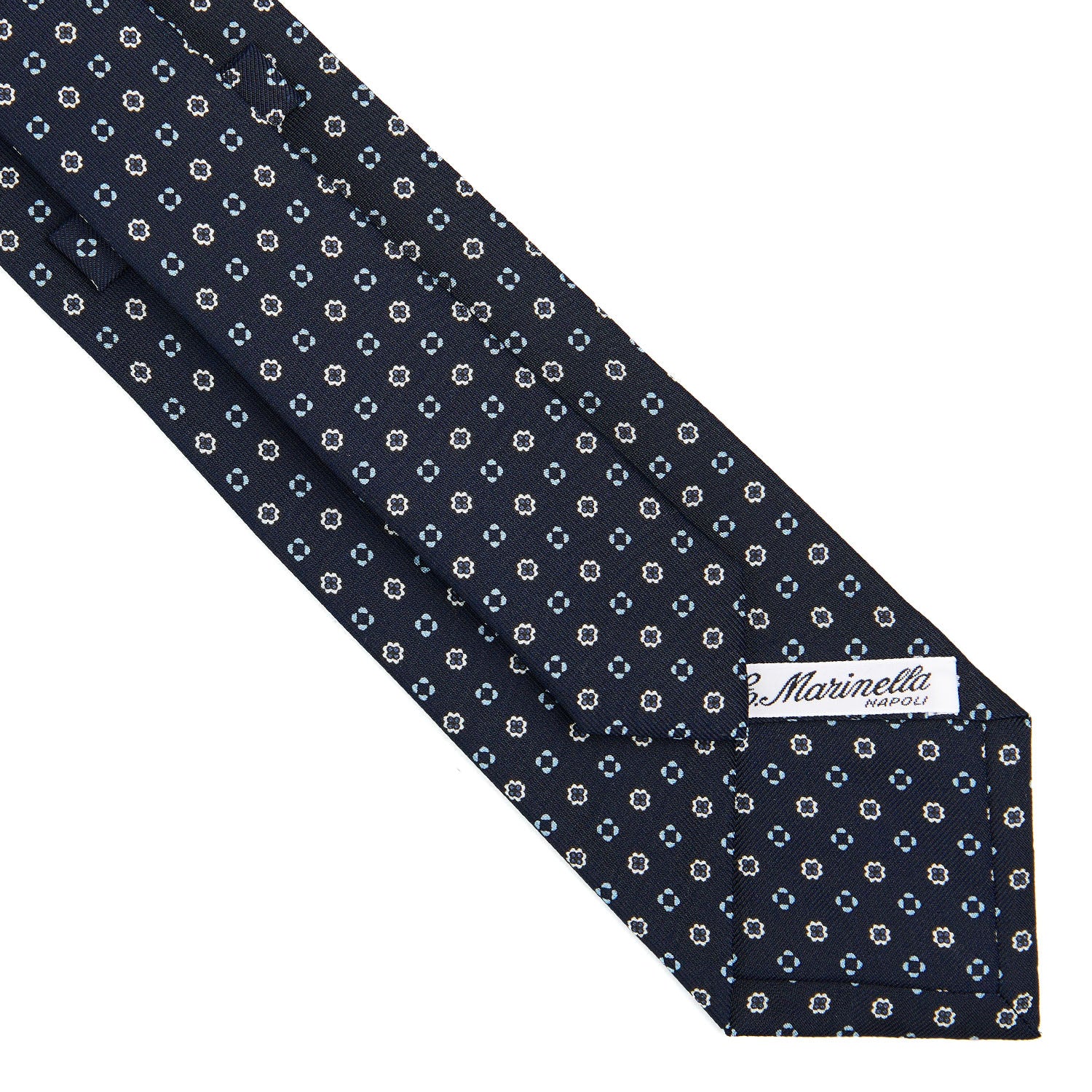 DARK BLUE CLASSIC SILK TIE - Image 4