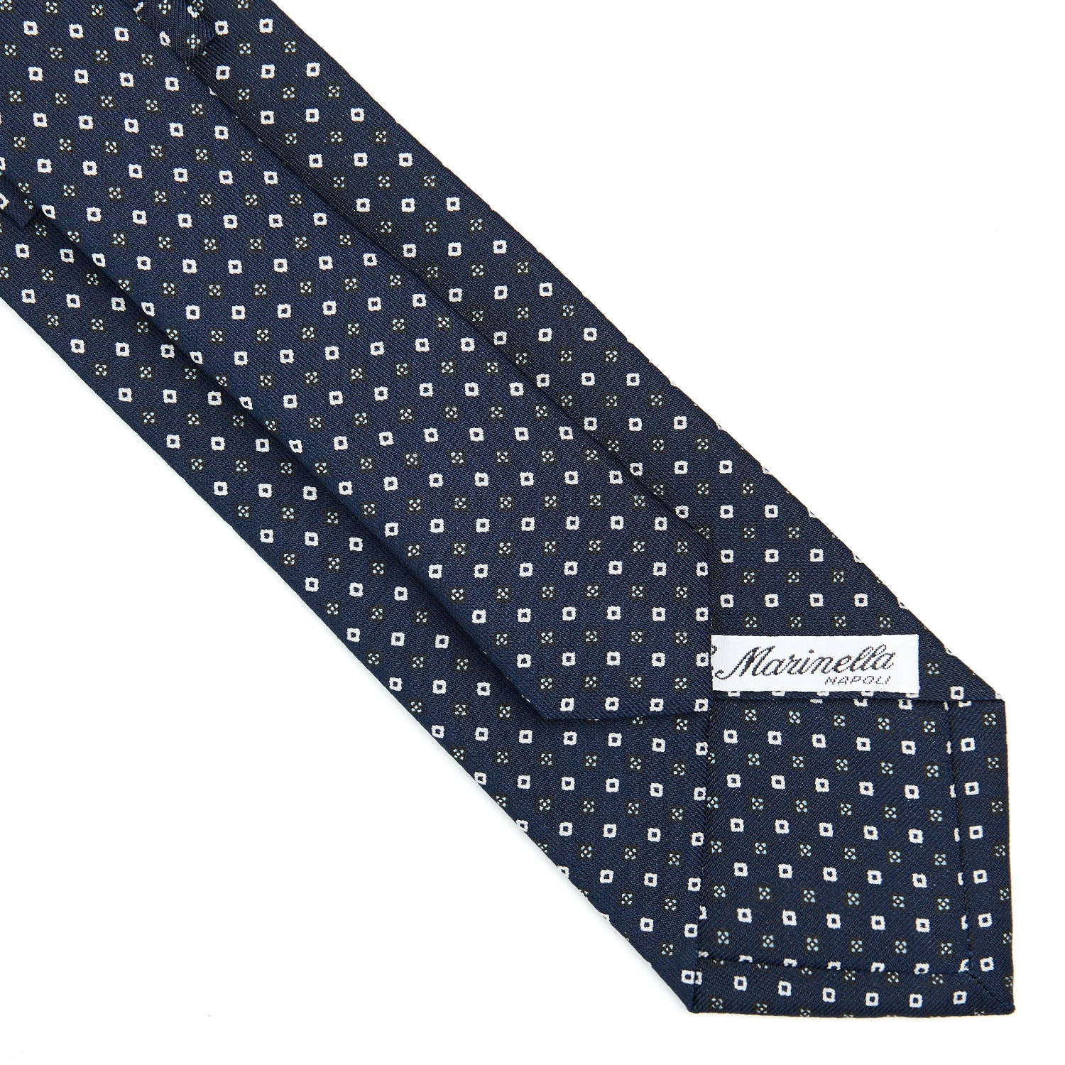 DARK BLUE CLASSIC SILK TIE - Image 4