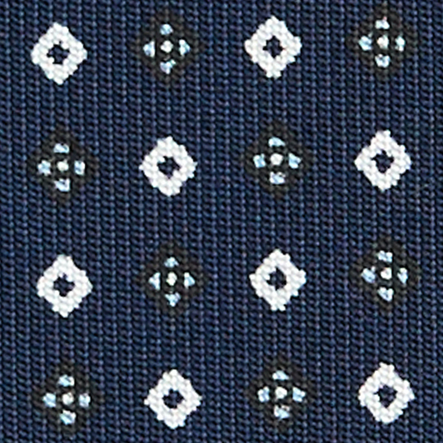 DARK BLUE CLASSIC SILK TIE - Image 5