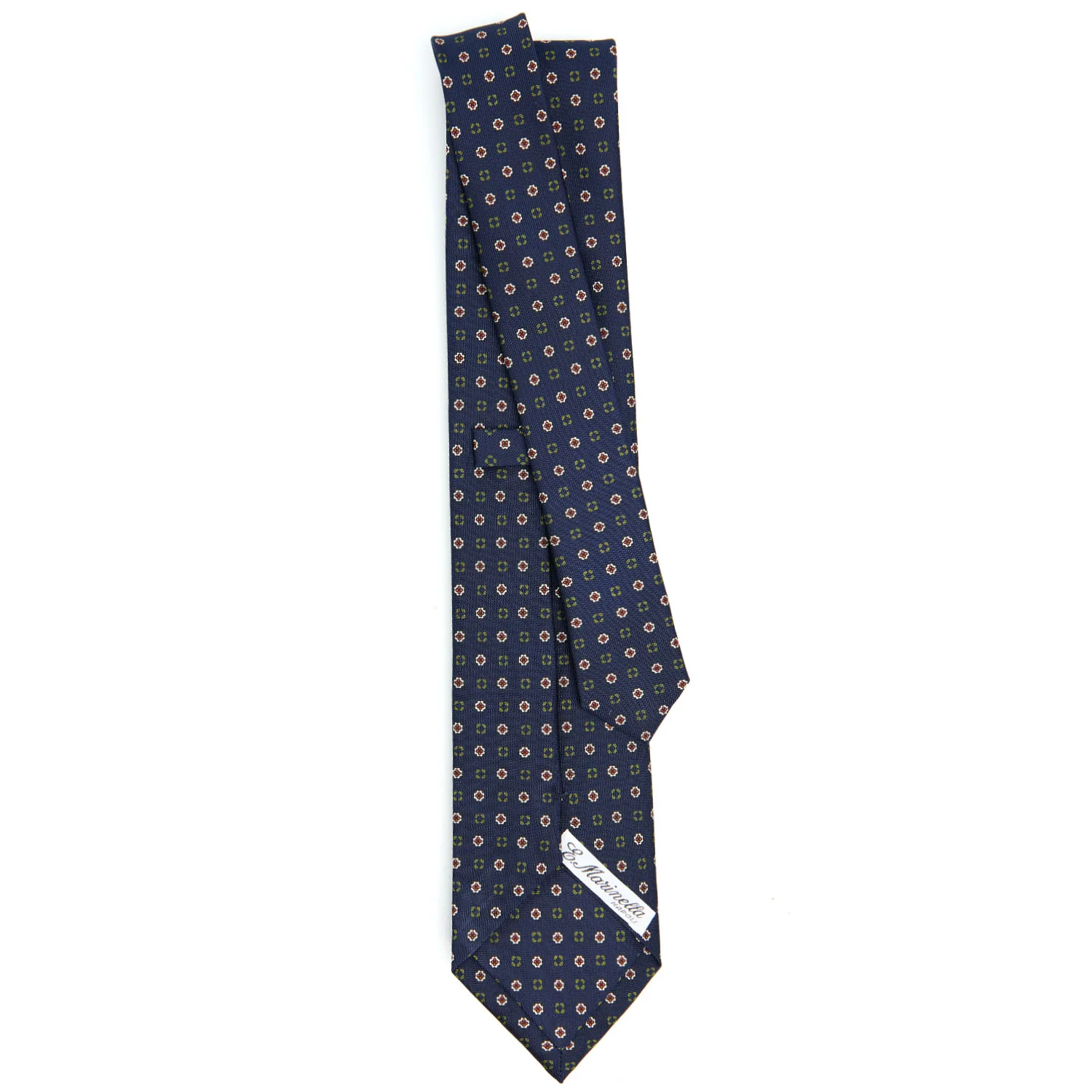 DARK BLUE CLASSIC SILK TIE - Image 3