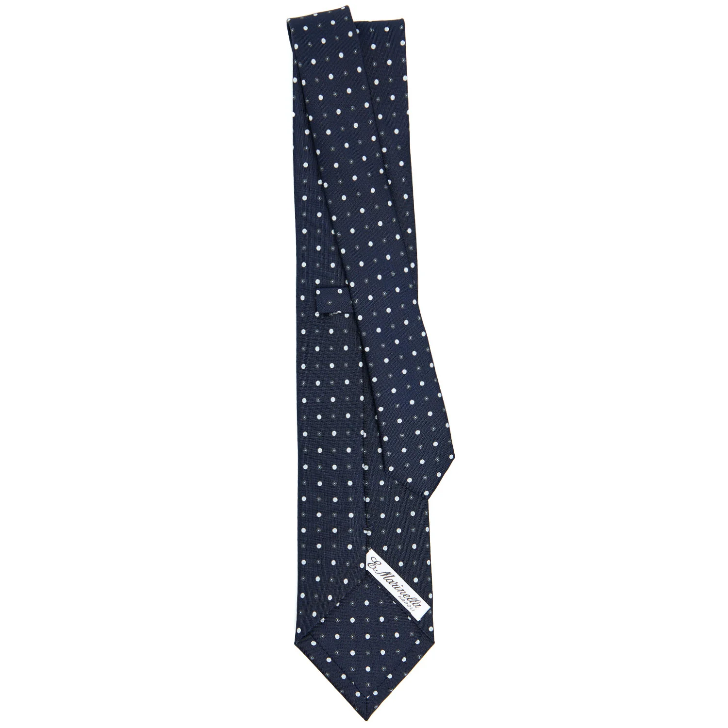 DARK BLUE CLASSIC SILK TIE - Image 3