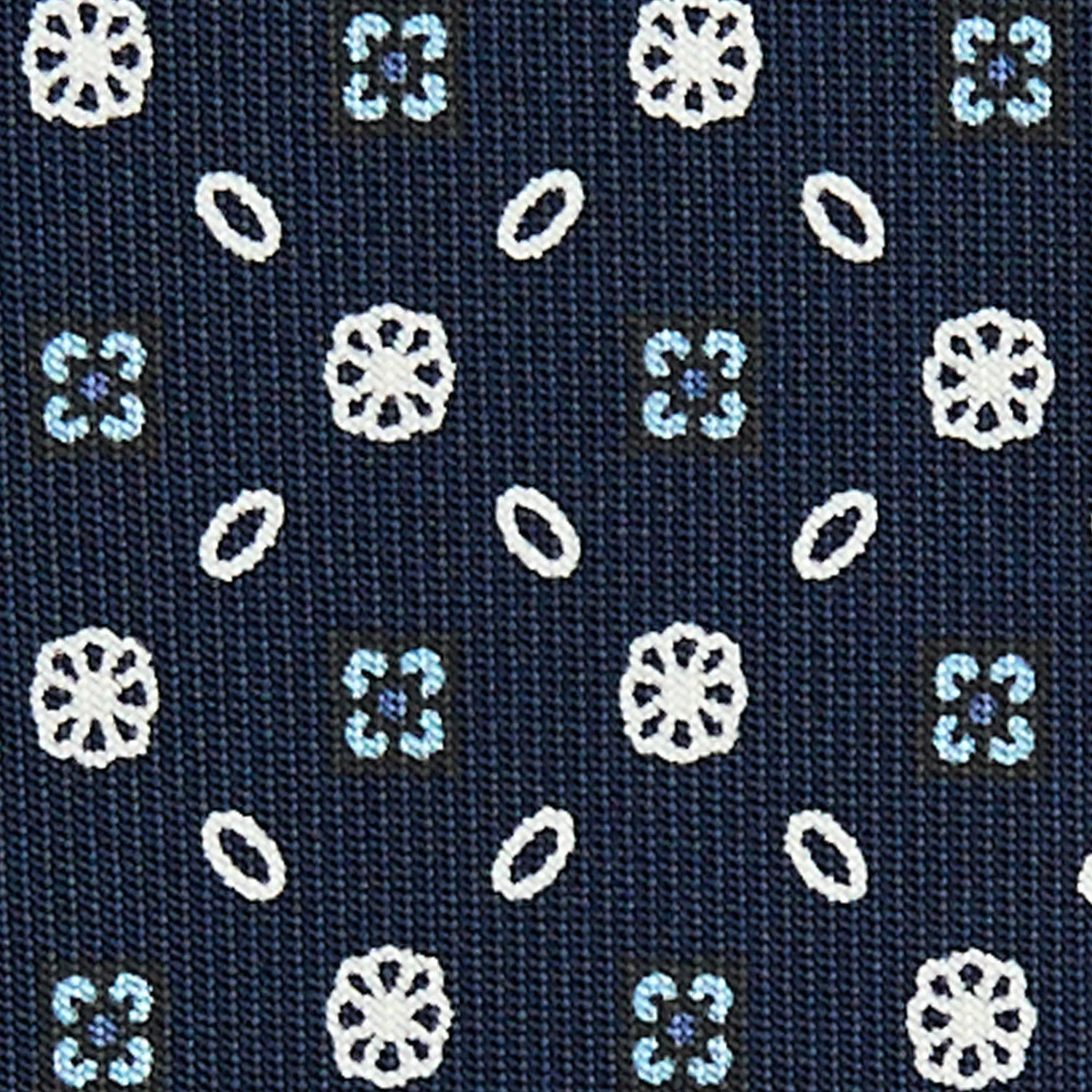 DARK BLUE CLASSIC SILK TIE - Image 5