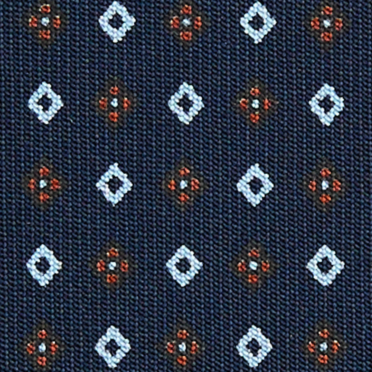 DARK BLUE CLASSIC SILK TIE - Image 5