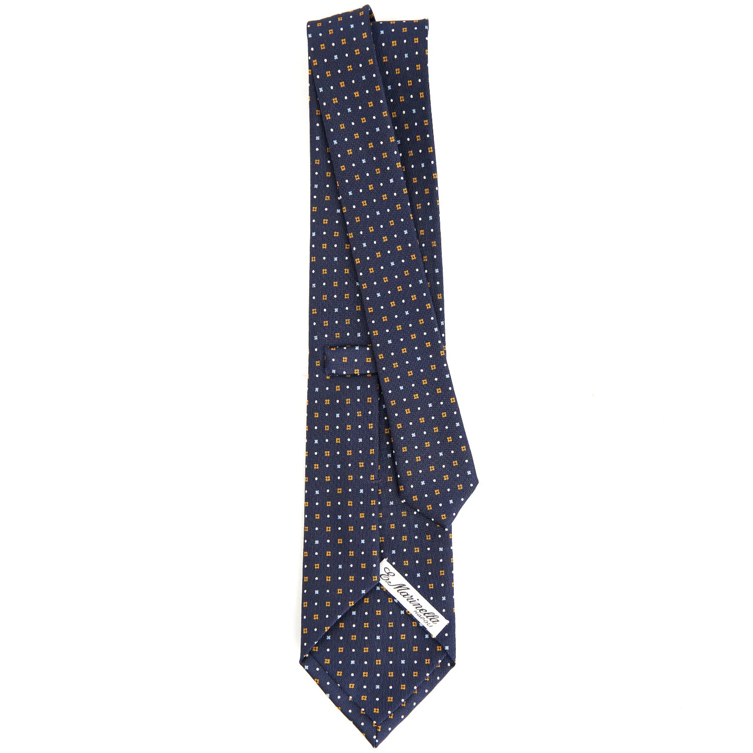 DARK BLUE CLASSIC SILK TIE - Image 3