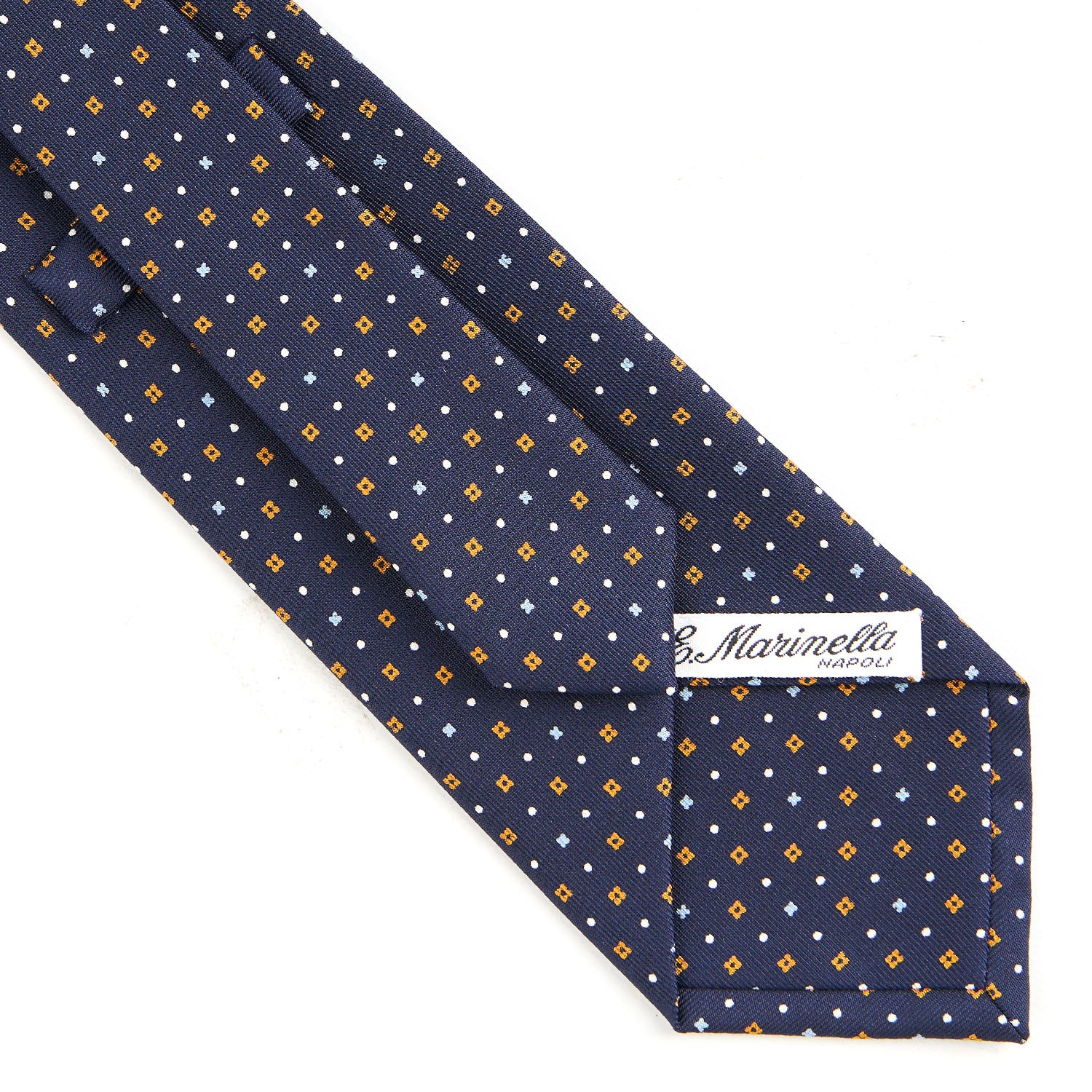 DARK BLUE CLASSIC SILK TIE - Image 4