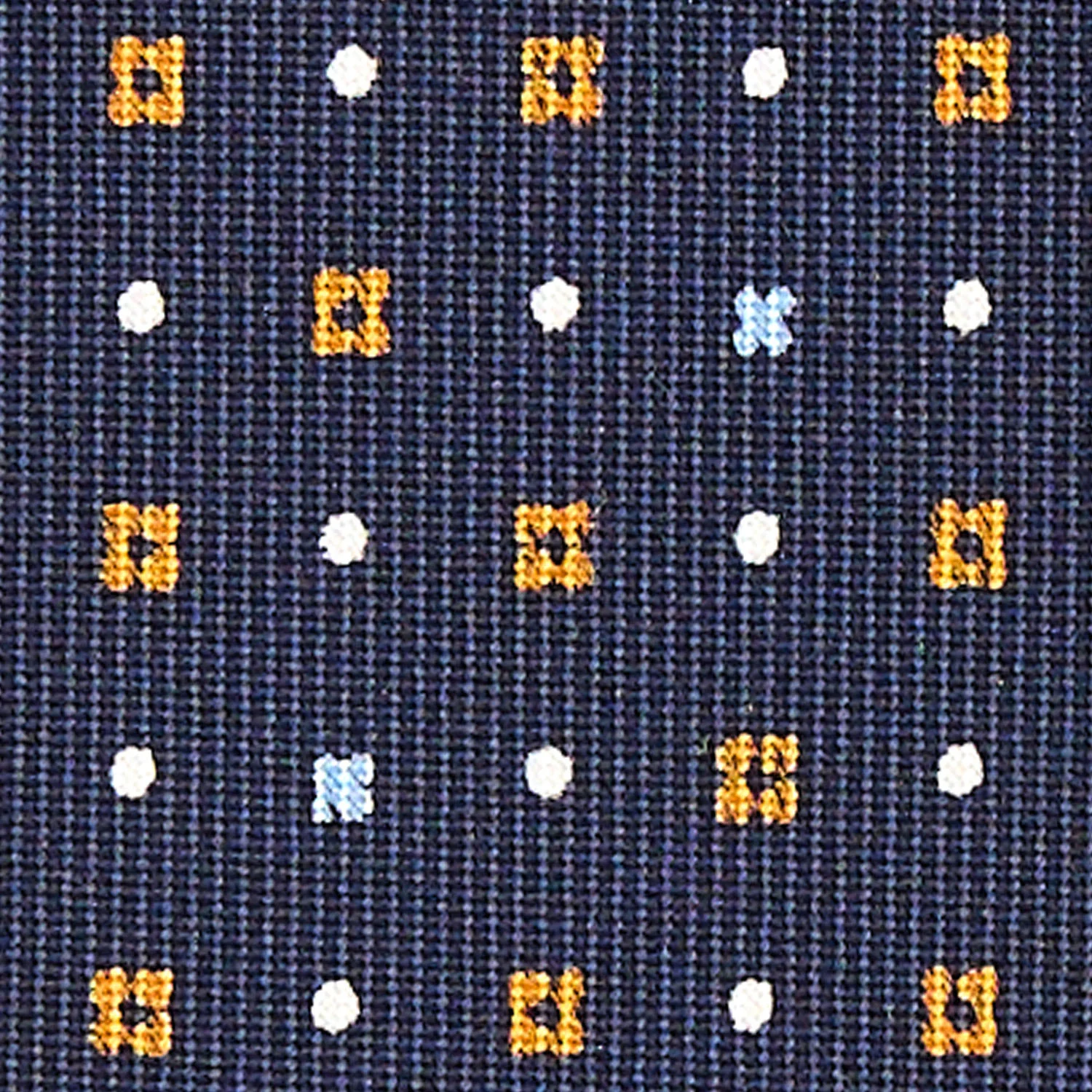 DARK BLUE CLASSIC SILK TIE - Image 5