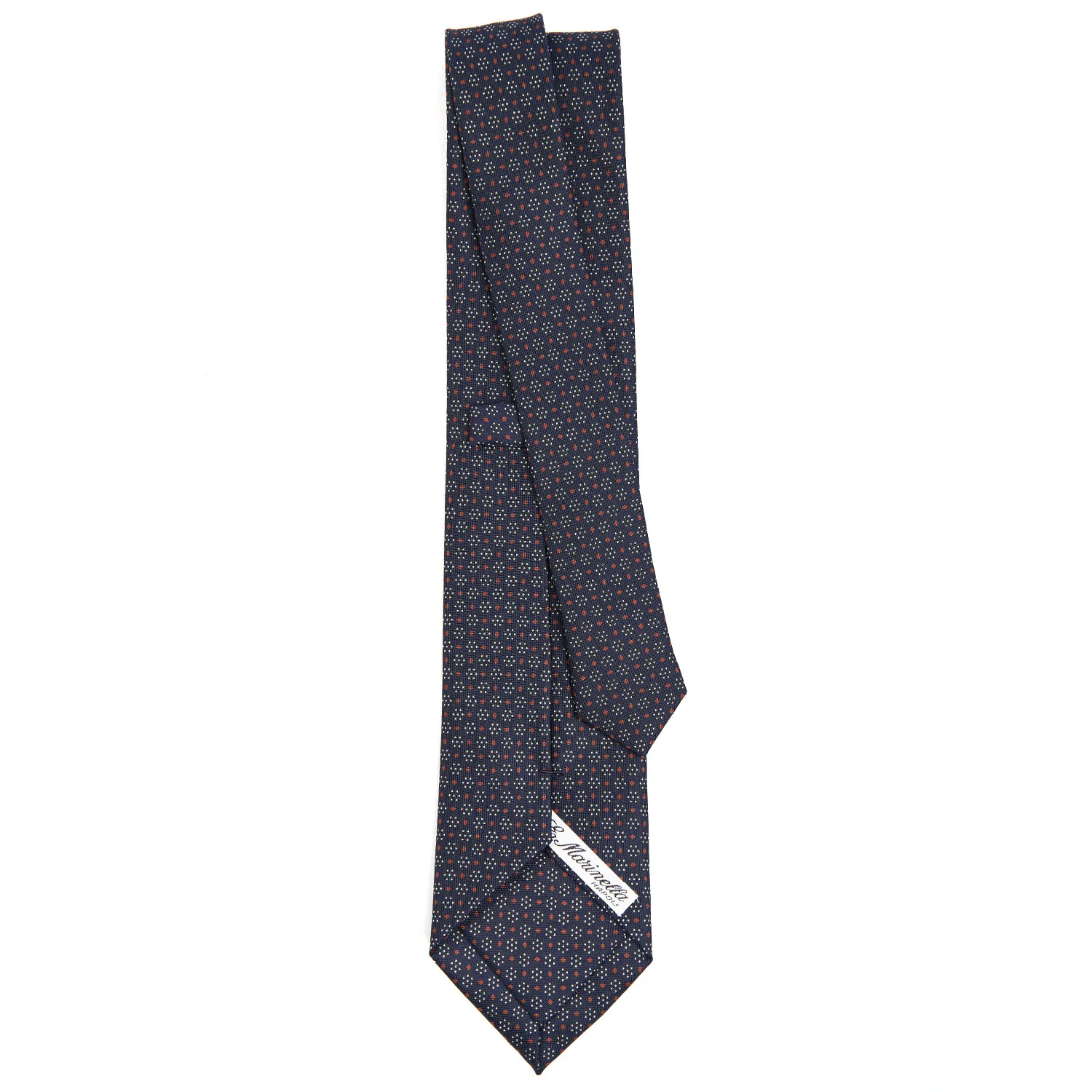 DARK BLUE CLASSIC SILK TIE - Image 3