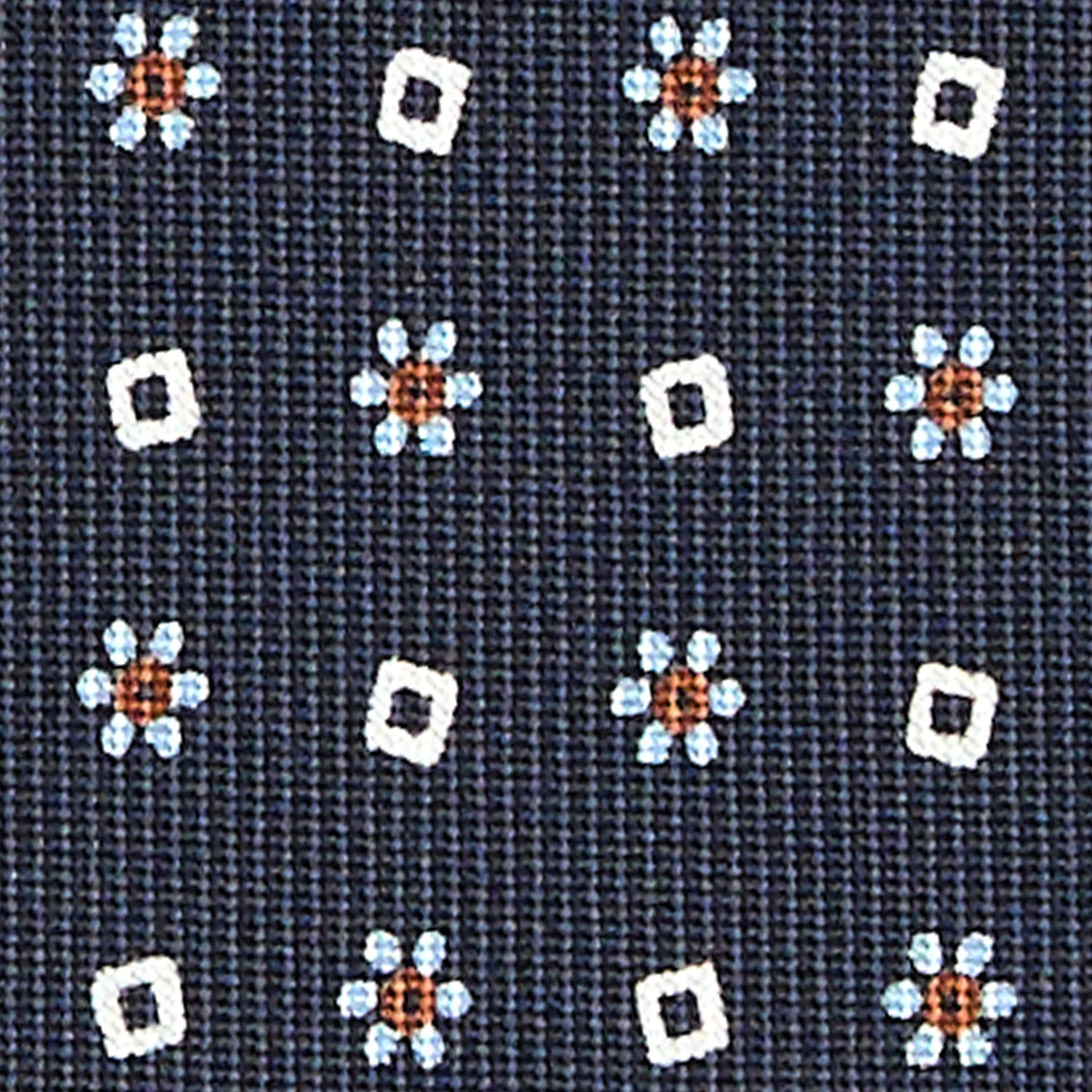 DARK BLUE CLASSIC SILK TIE - Image 5
