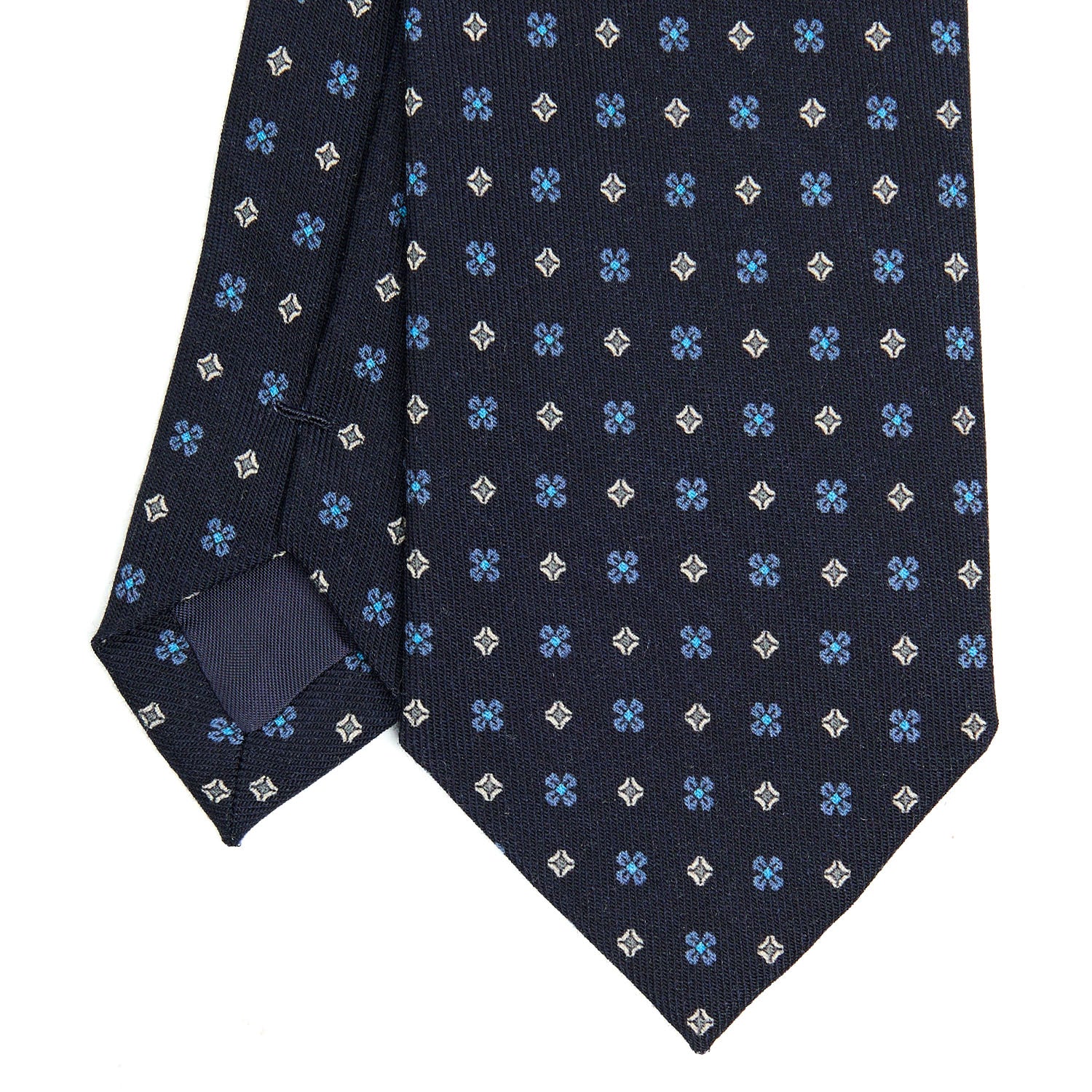 DARK BLUE CLASSIC WOOL TIE