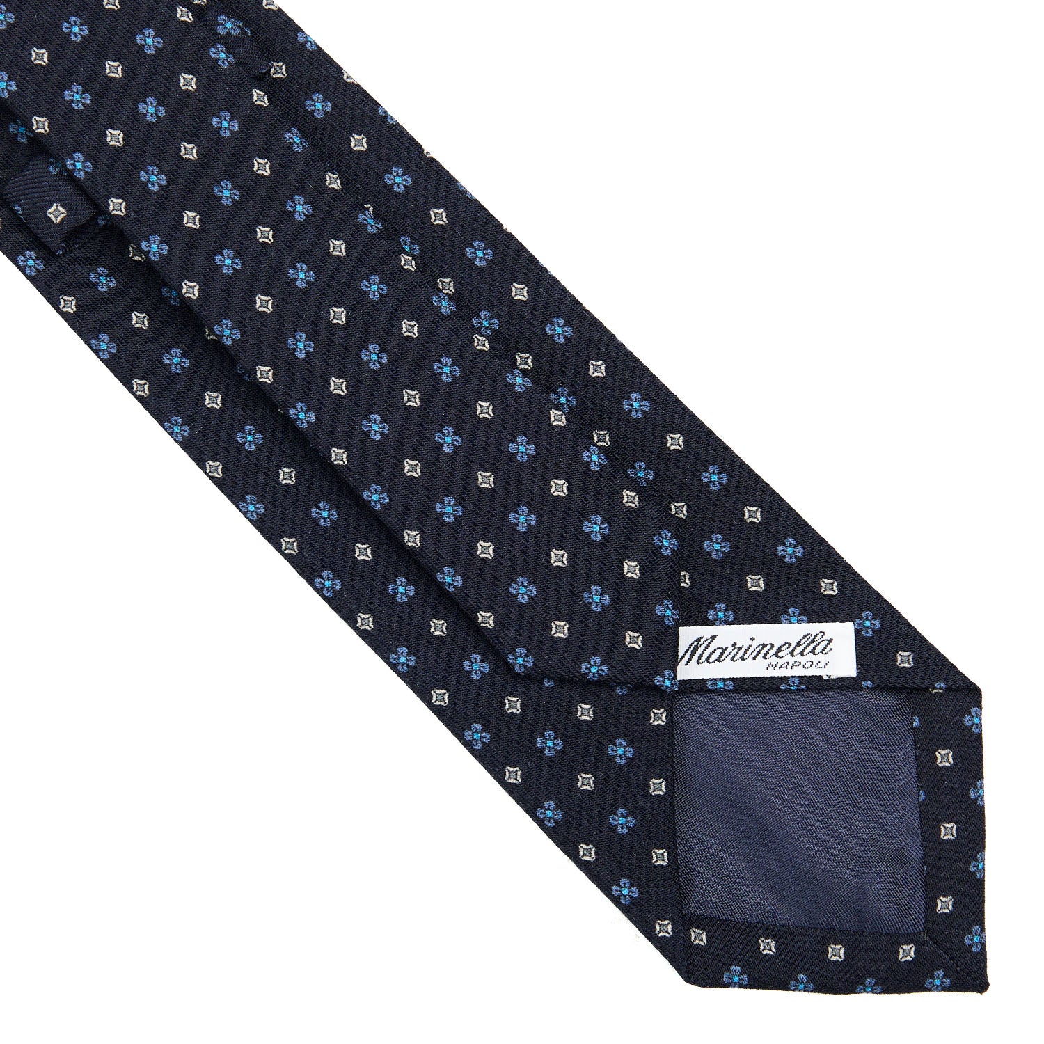 DARK BLUE CLASSIC WOOL TIE - Image 4