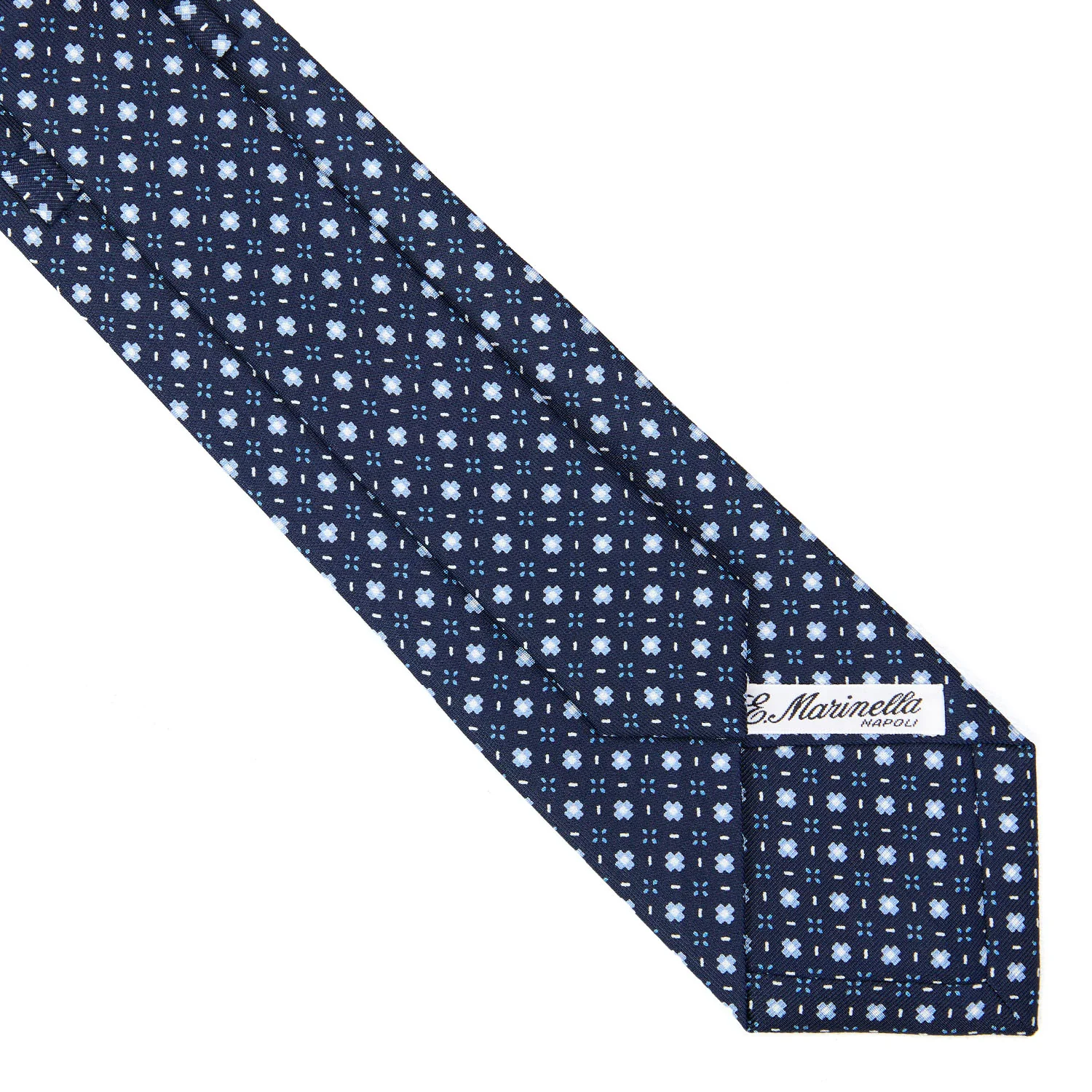 DARK BLUE EXTRA LONG SARTORIAL SILK TIE - Image 4