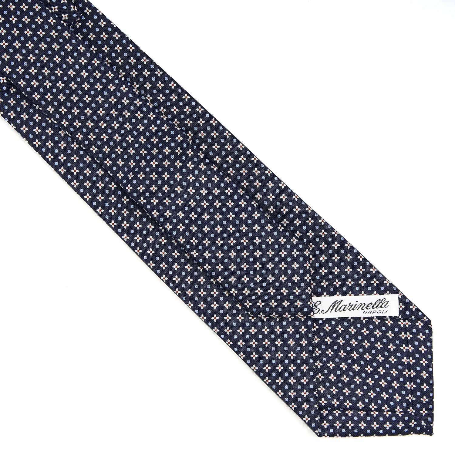 DARK BLUE EXTRA LONG SARTORIAL SILK TIE - Image 4