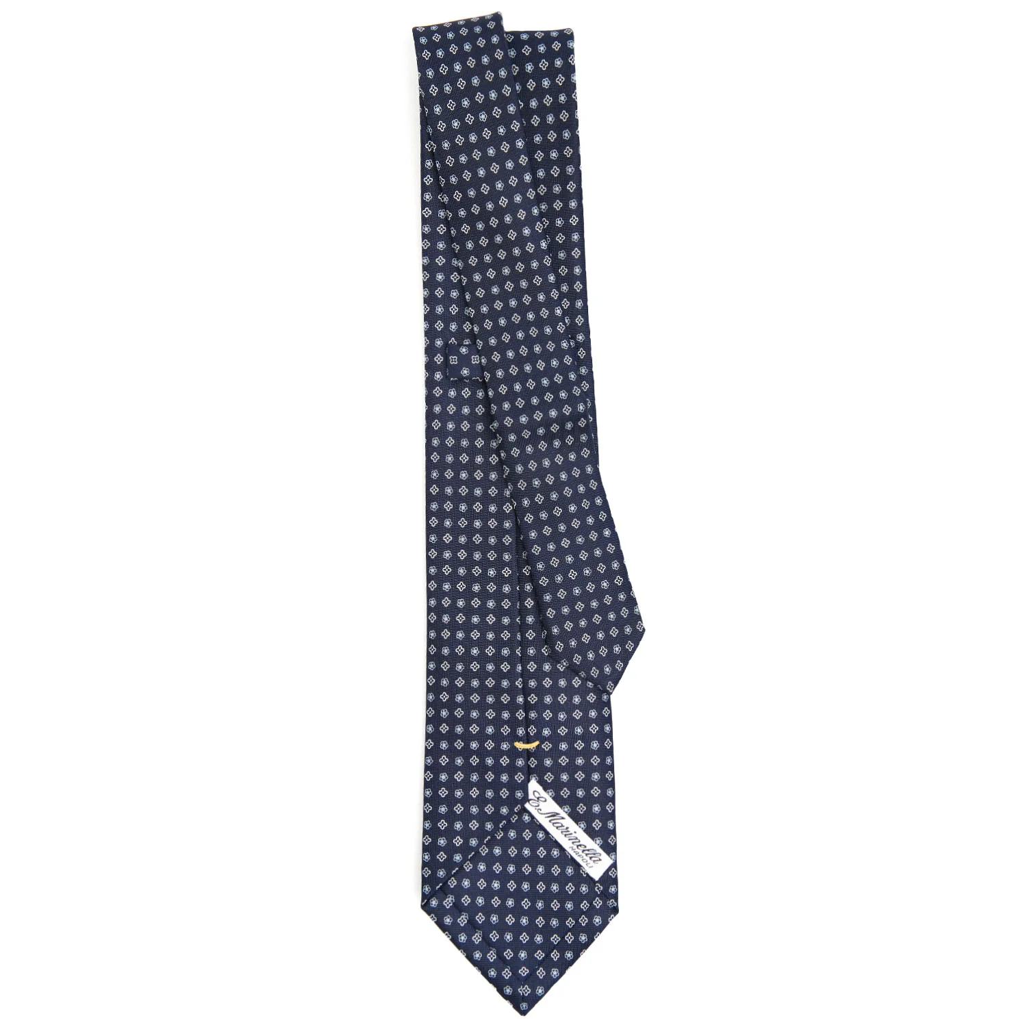 DARK BLUE EXTRA LONG SARTORIAL SILK TIE - Image 3