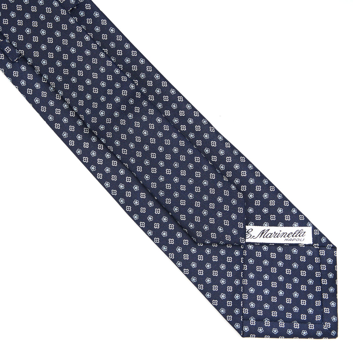 DARK BLUE EXTRA LONG SARTORIAL SILK TIE - Image 4