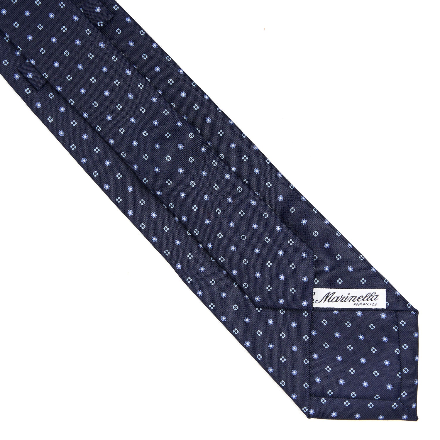 DARK BLUE EXTRA LONG SARTORIAL SILK TIE - Image 4
