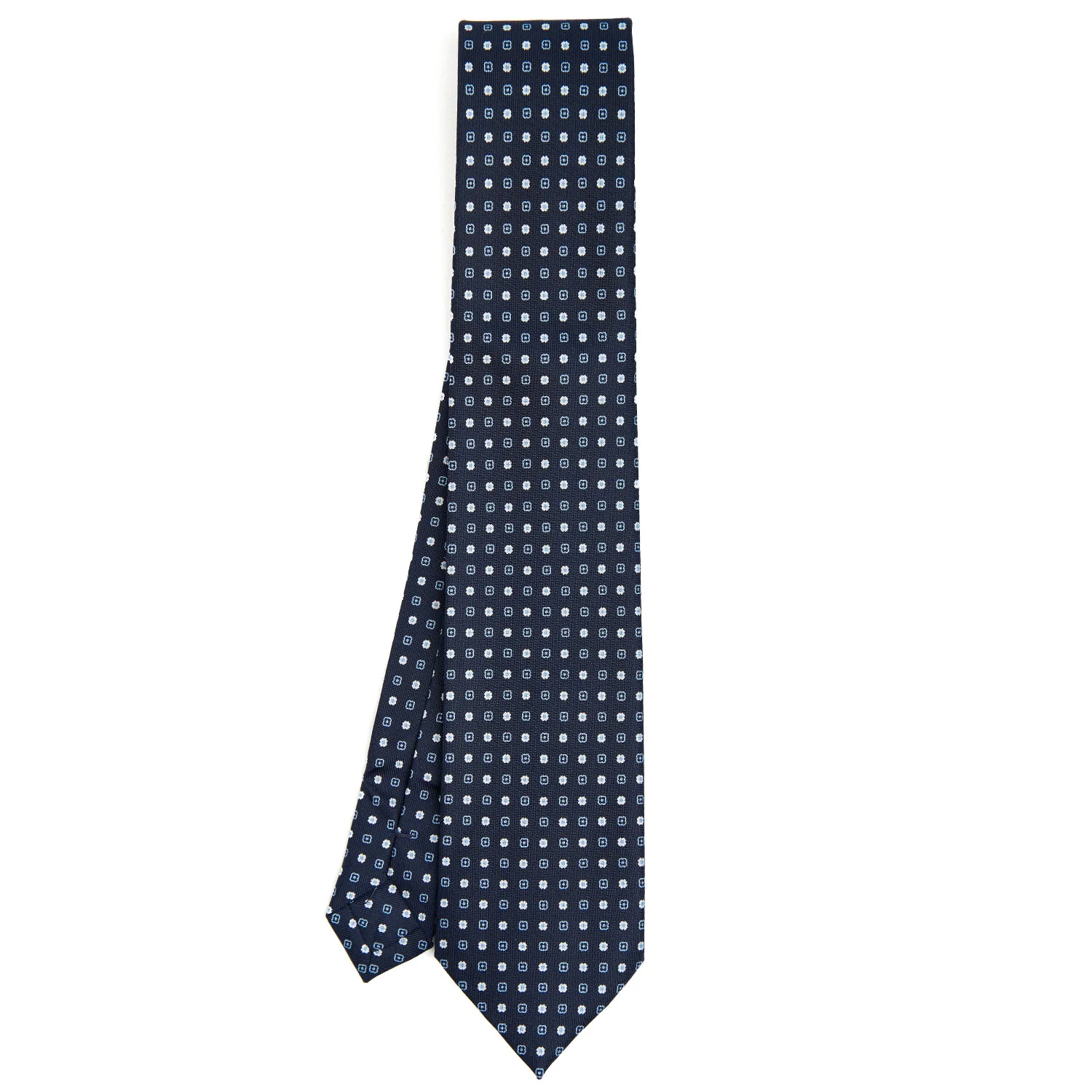 DARK BLUE EXTRA LONG SARTORIAL SILK TIE - Image 2