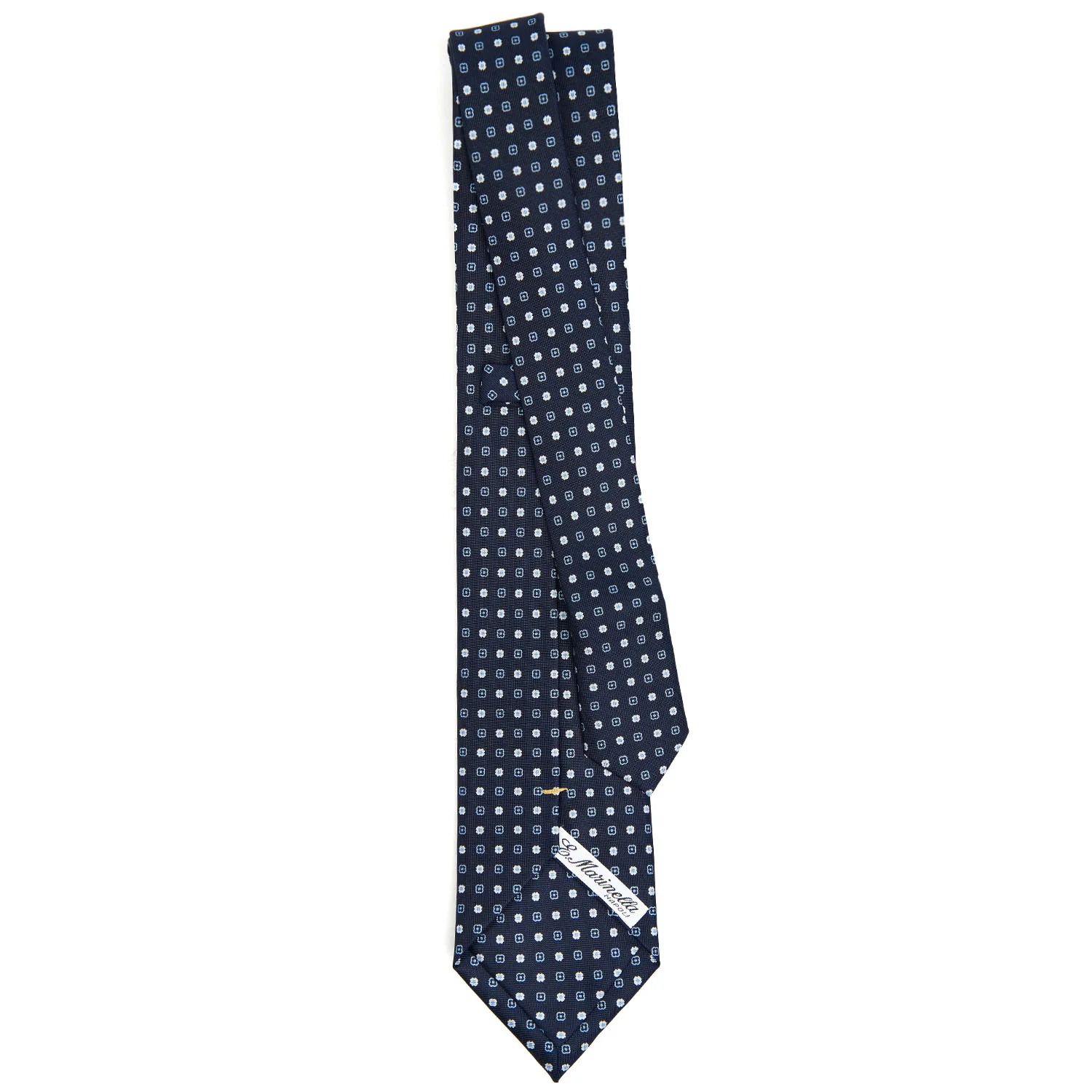 DARK BLUE EXTRA LONG SARTORIAL SILK TIE - Image 3