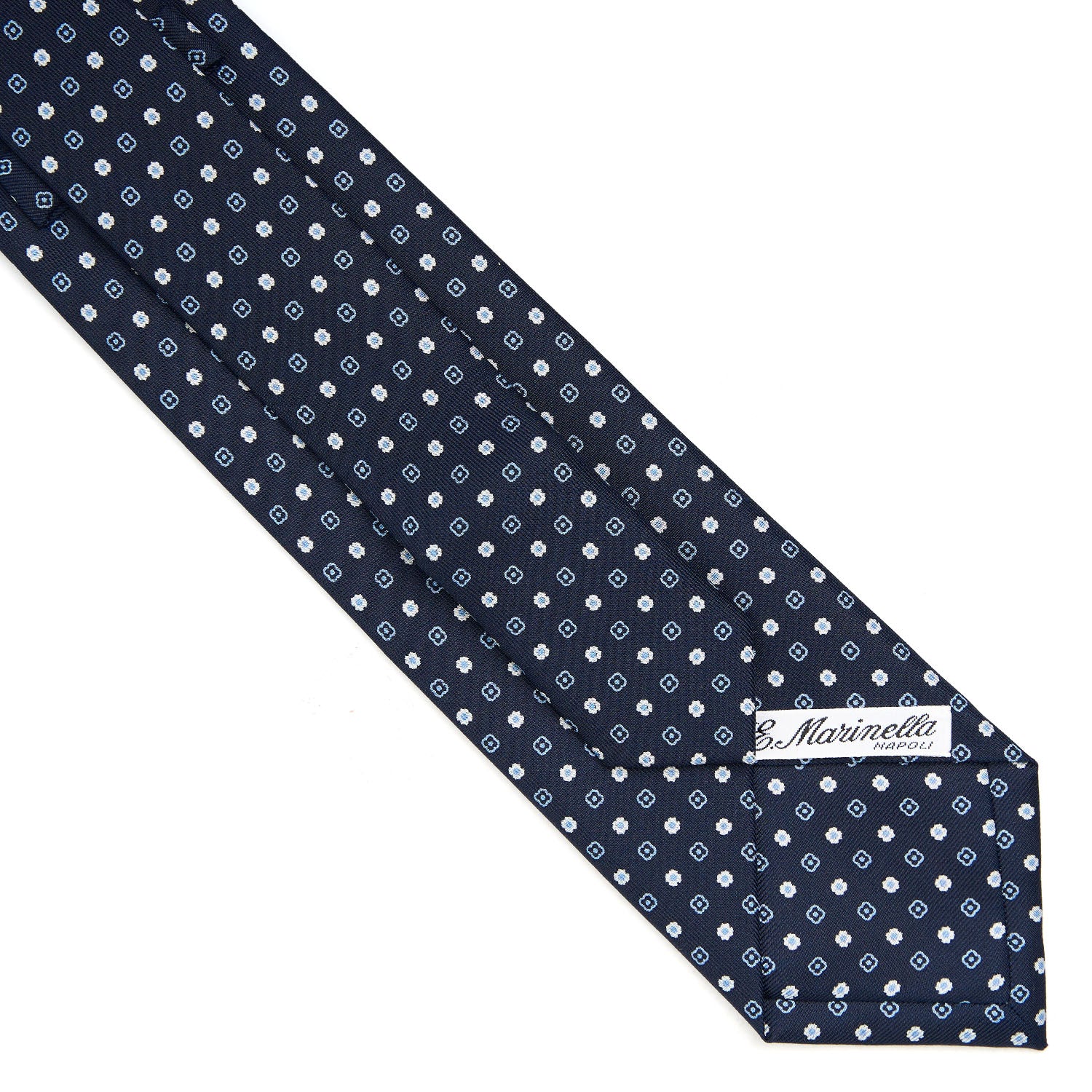 DARK BLUE EXTRA LONG SARTORIAL SILK TIE - Image 4