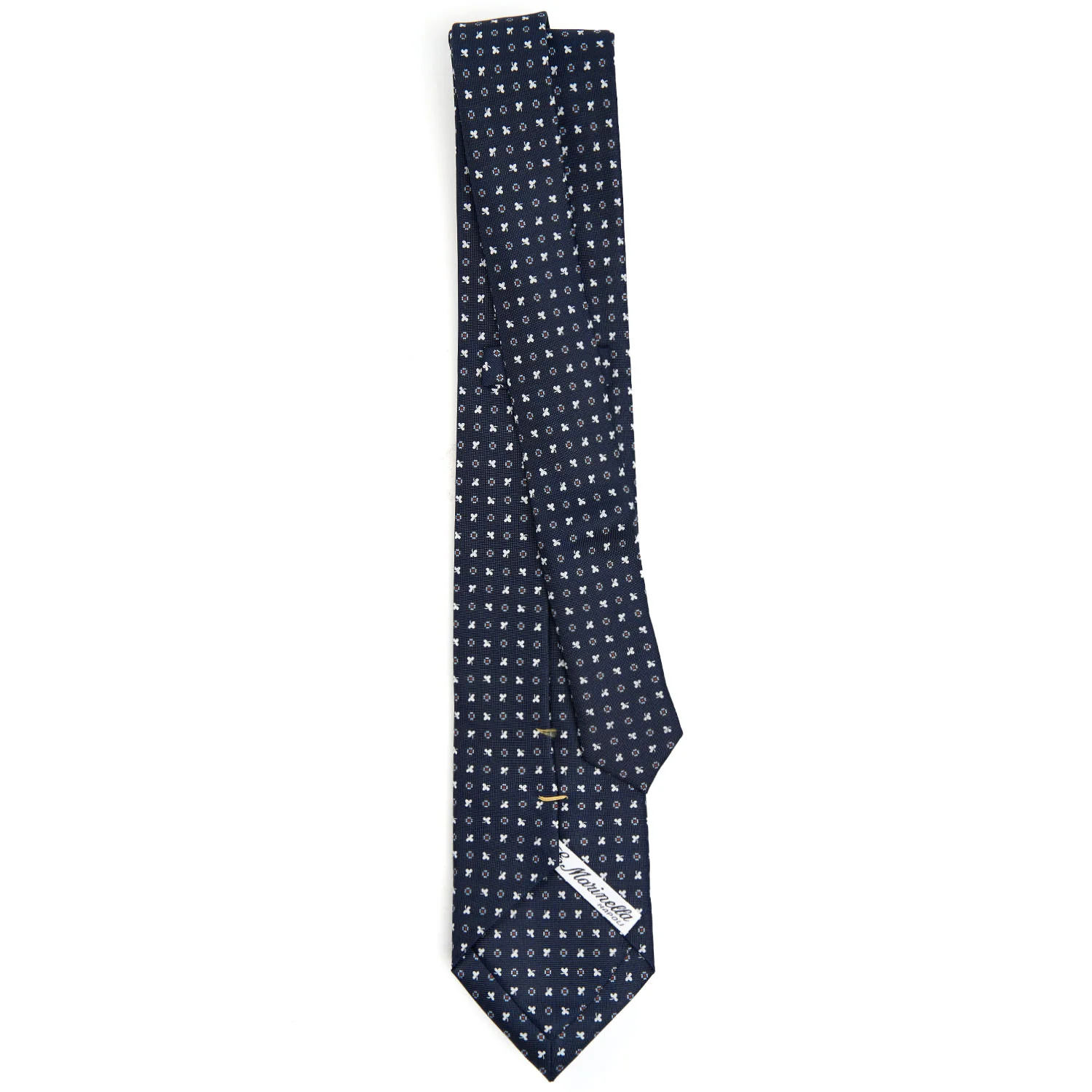 DARK BLUE EXTRA LONG SARTORIAL SILK TIE - Image 3
