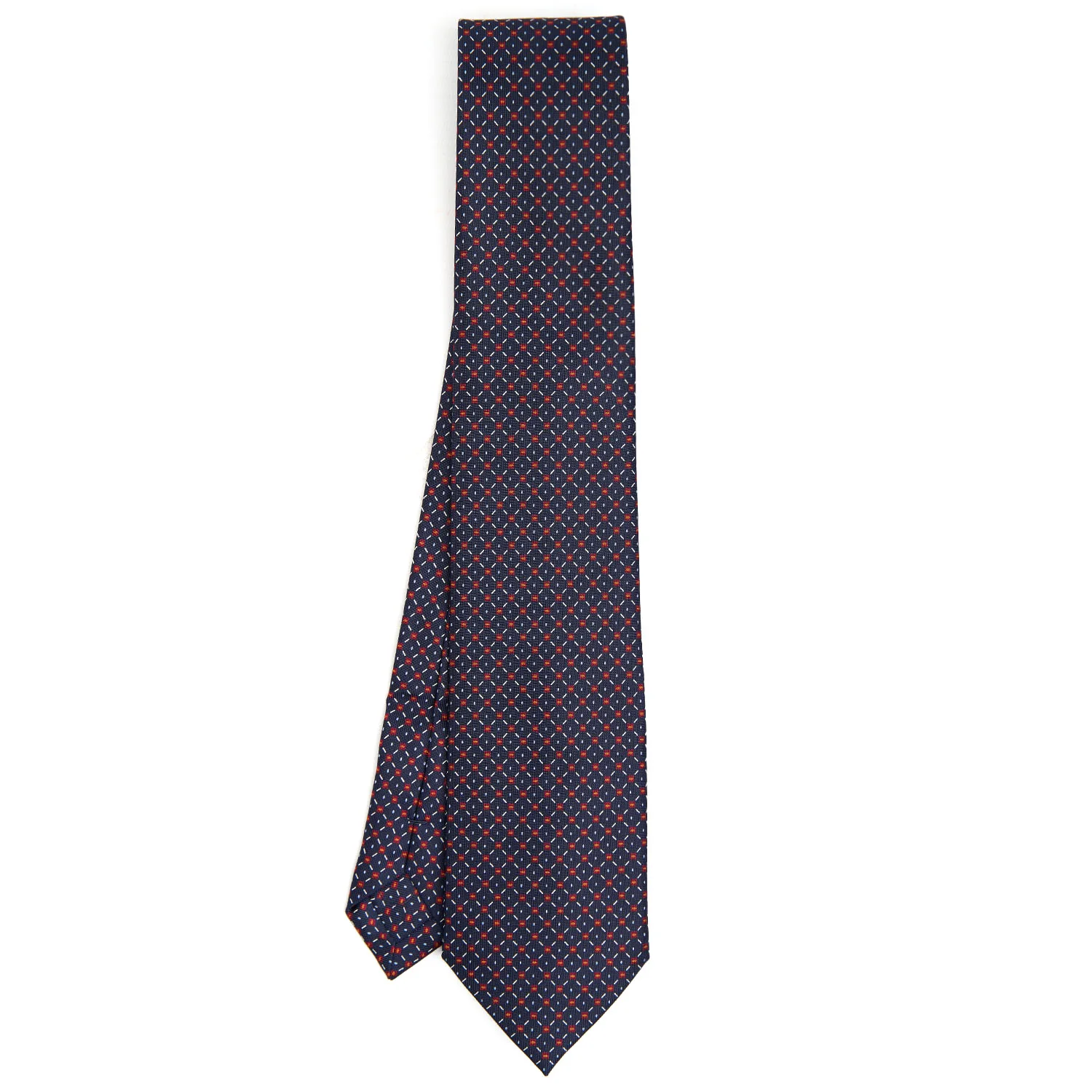 DARK BLUE EXTRA LONG SARTORIAL SILK TIE - Image 2