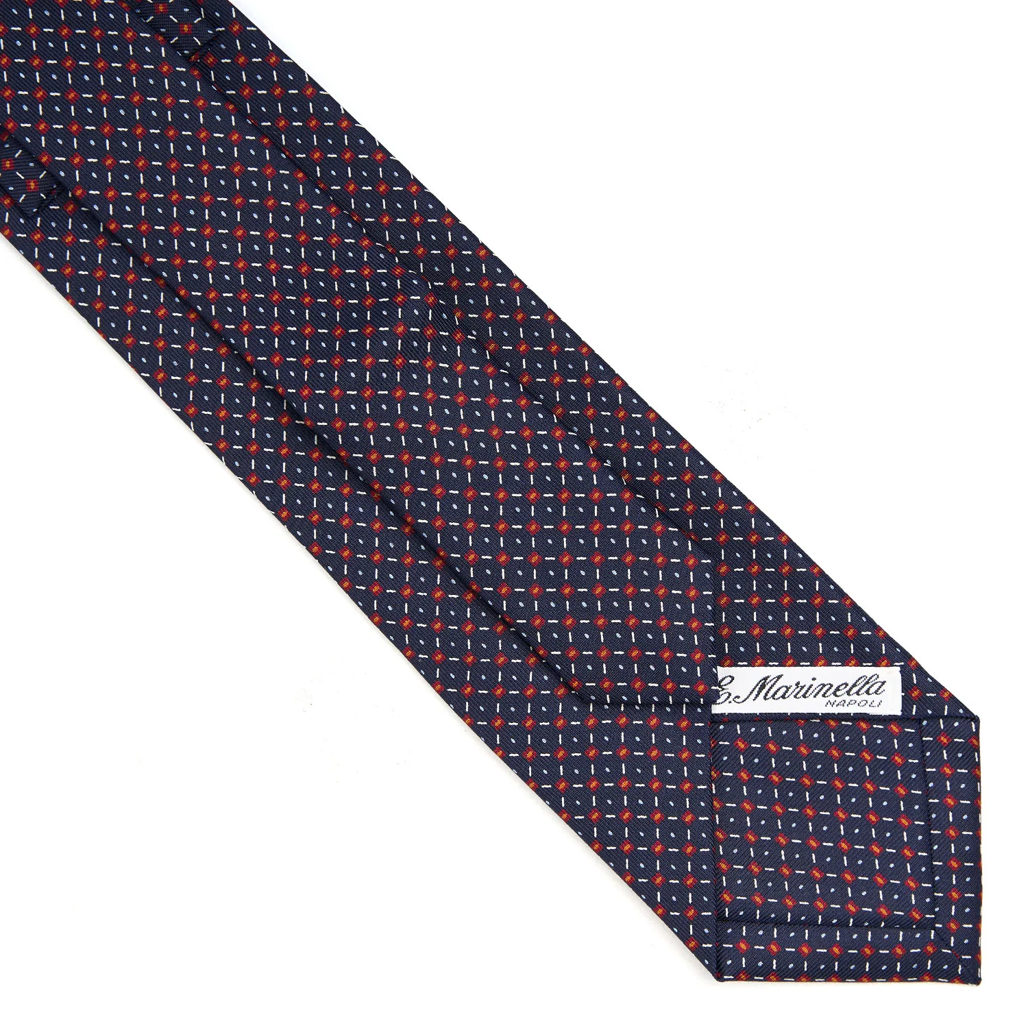 DARK BLUE EXTRA LONG SARTORIAL SILK TIE - Image 4