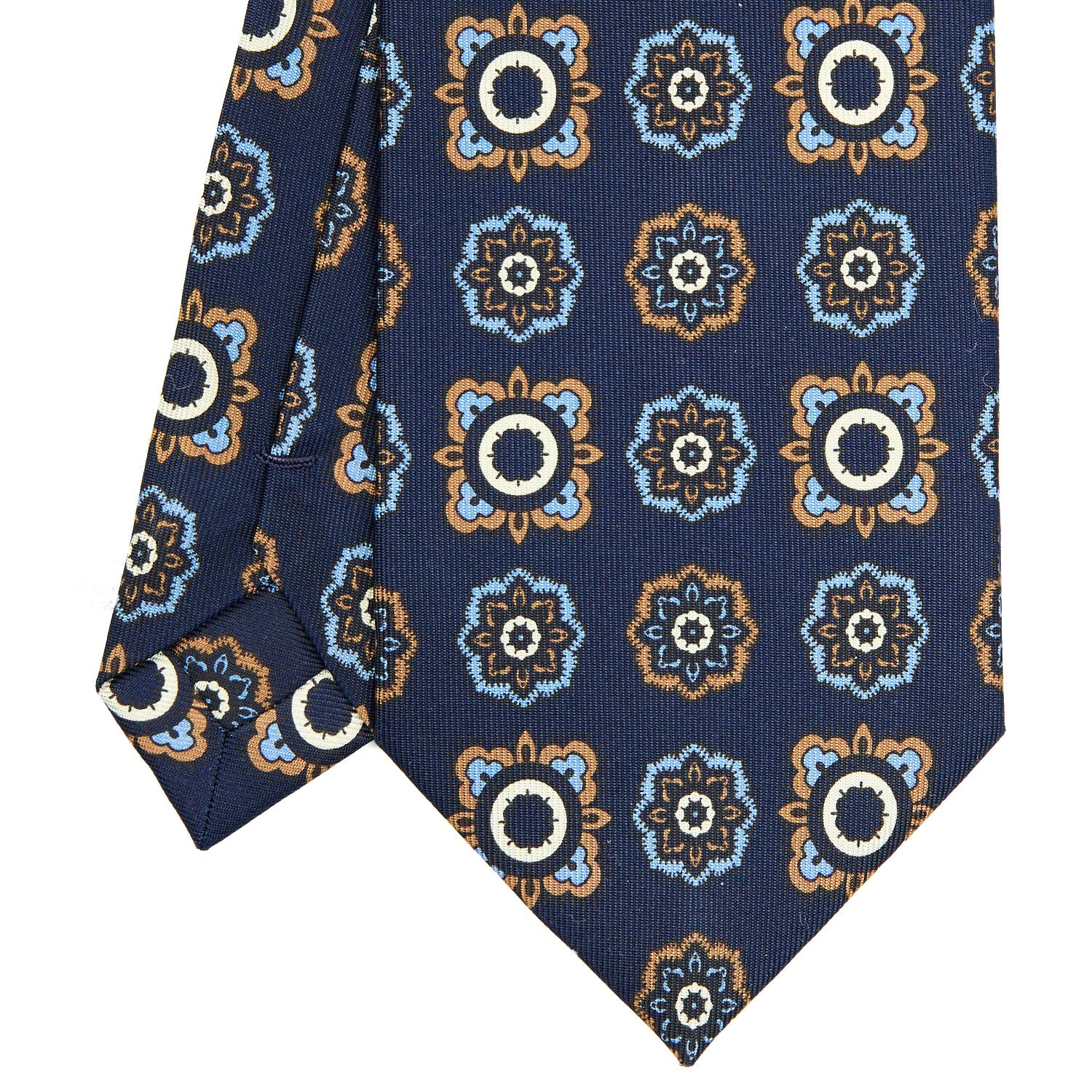 DARK BLUE EXTRA LONG SILK TIE