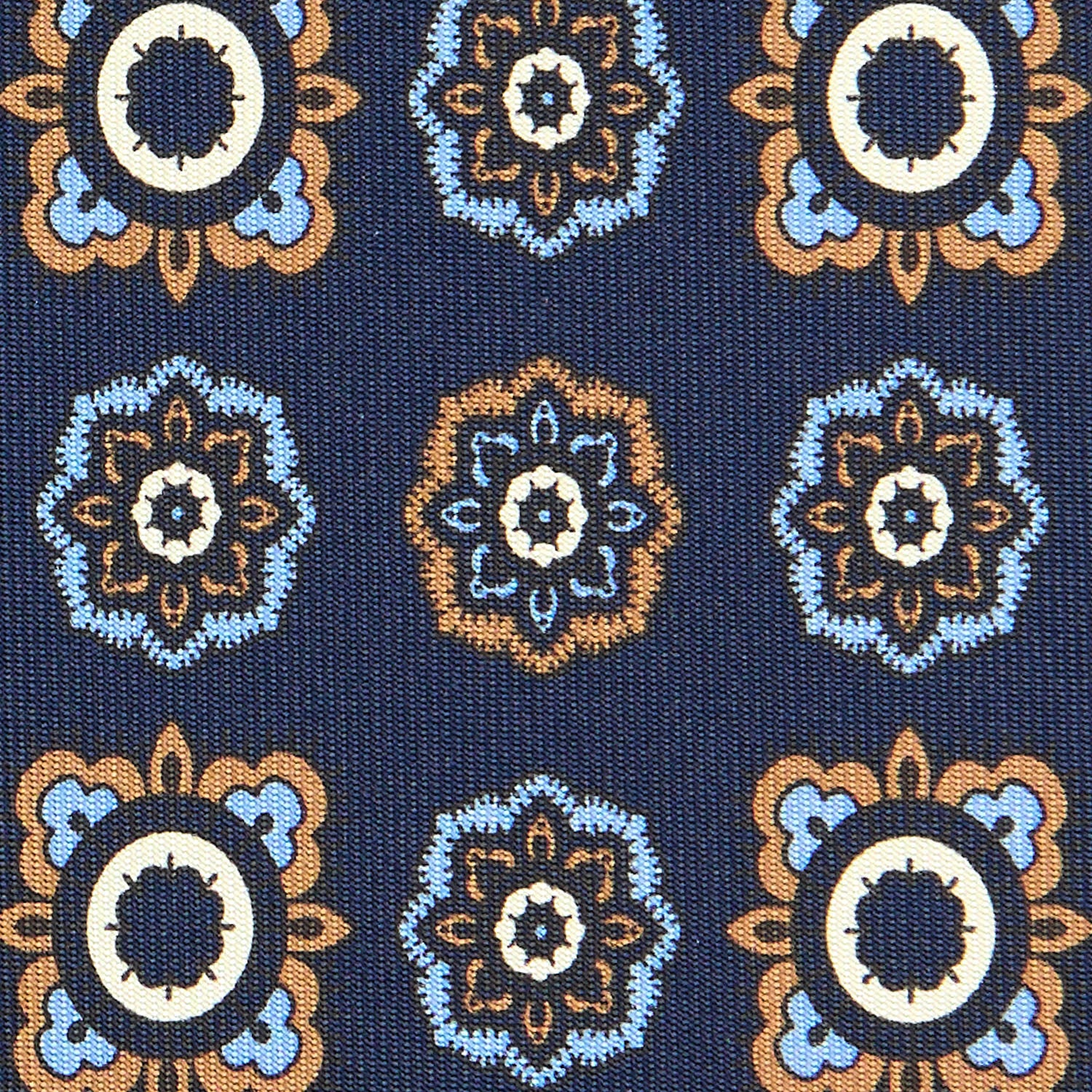 DARK BLUE EXTRA LONG SILK TIE - Image 5