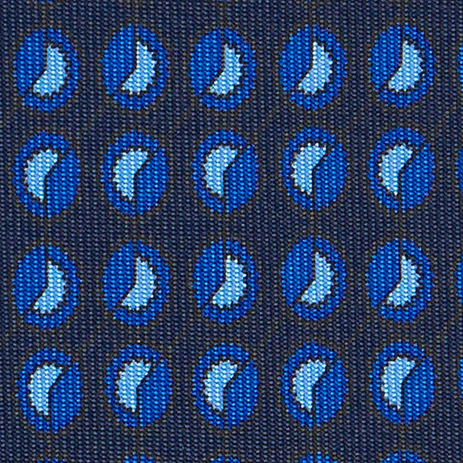 DARK BLUE EXTRA LONG SILK TIE - Image 5
