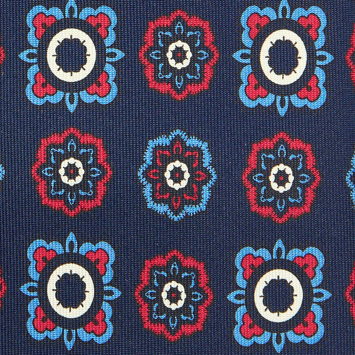 DARK BLUE EXTRA LONG SILK TIE - Image 5