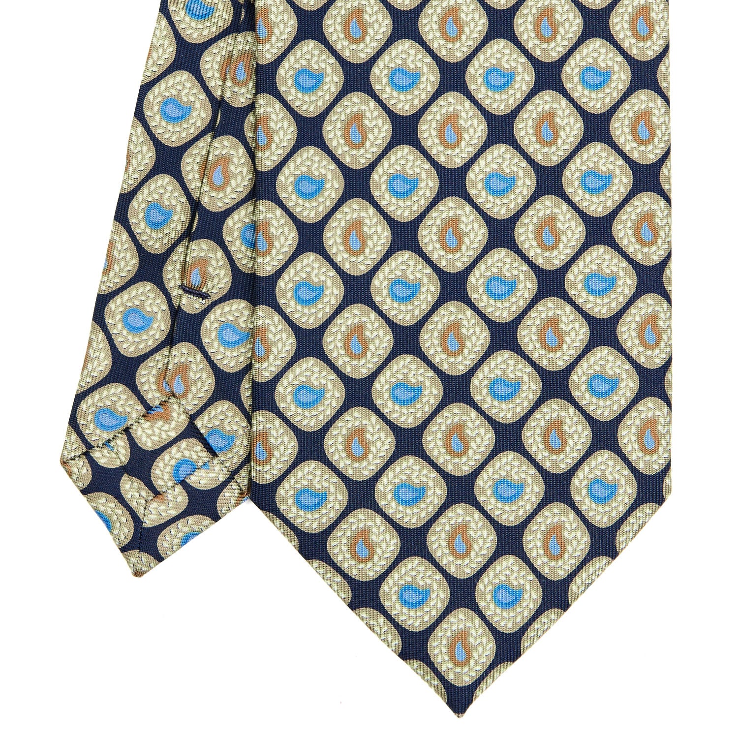 DARK BLUE EXTRA LONG SILK TIE