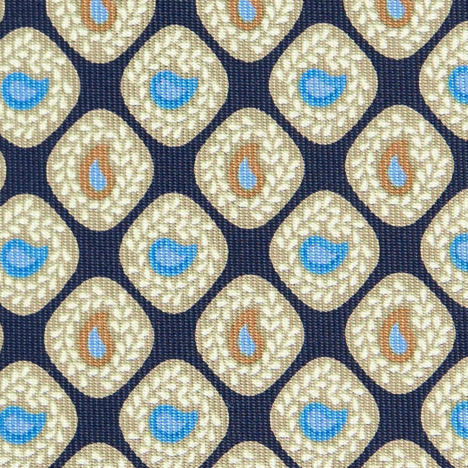 DARK BLUE EXTRA LONG SILK TIE - Image 4