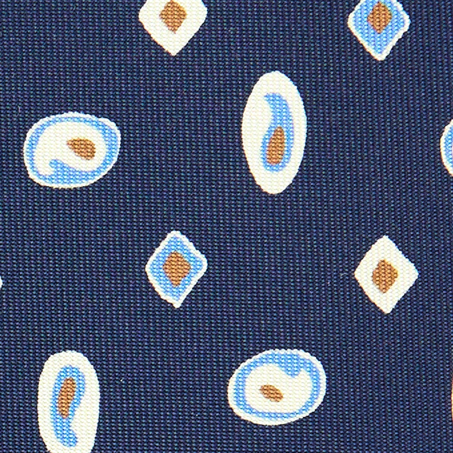 DARK BLUE EXTRA LONG SILK TIE - Image 5