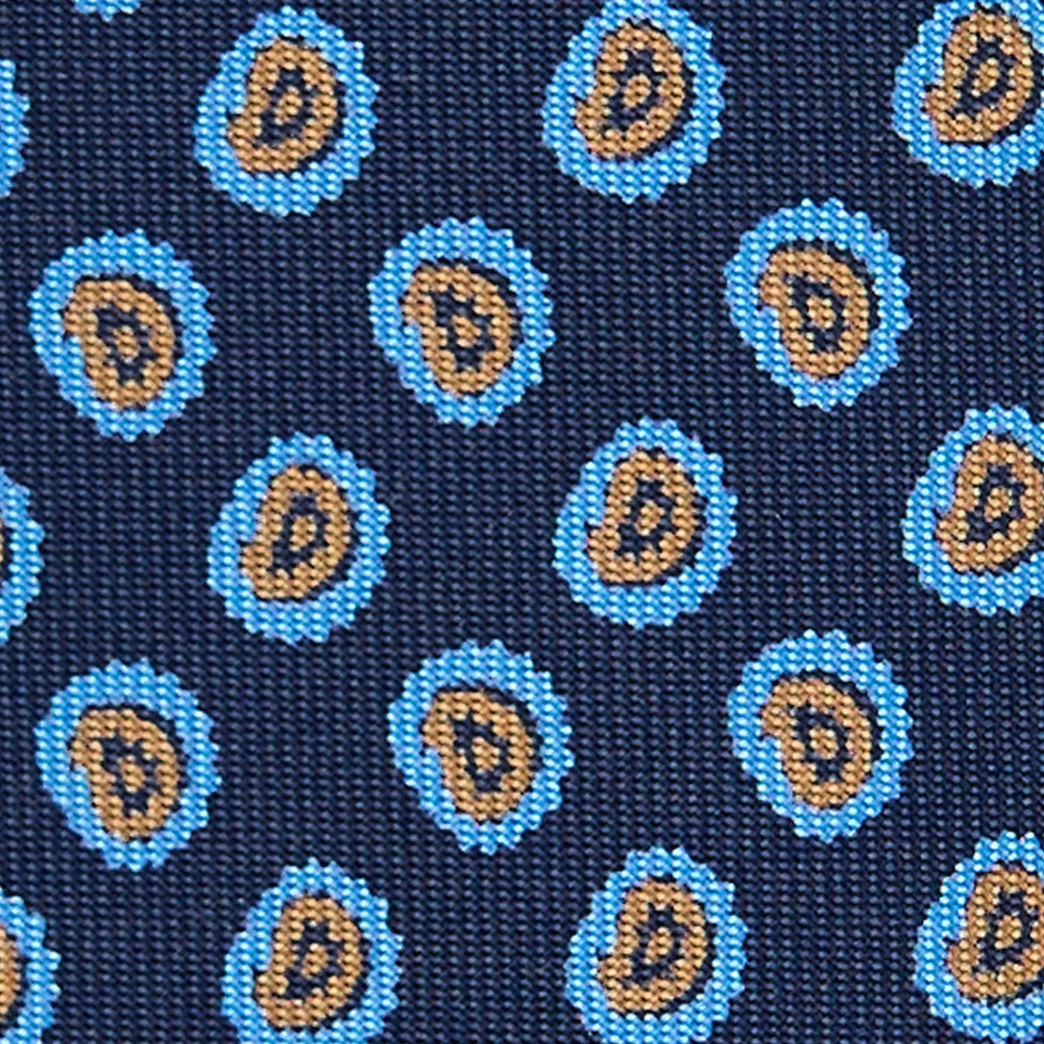 DARK BLUE EXTRA LONG SILK TIE - Image 5