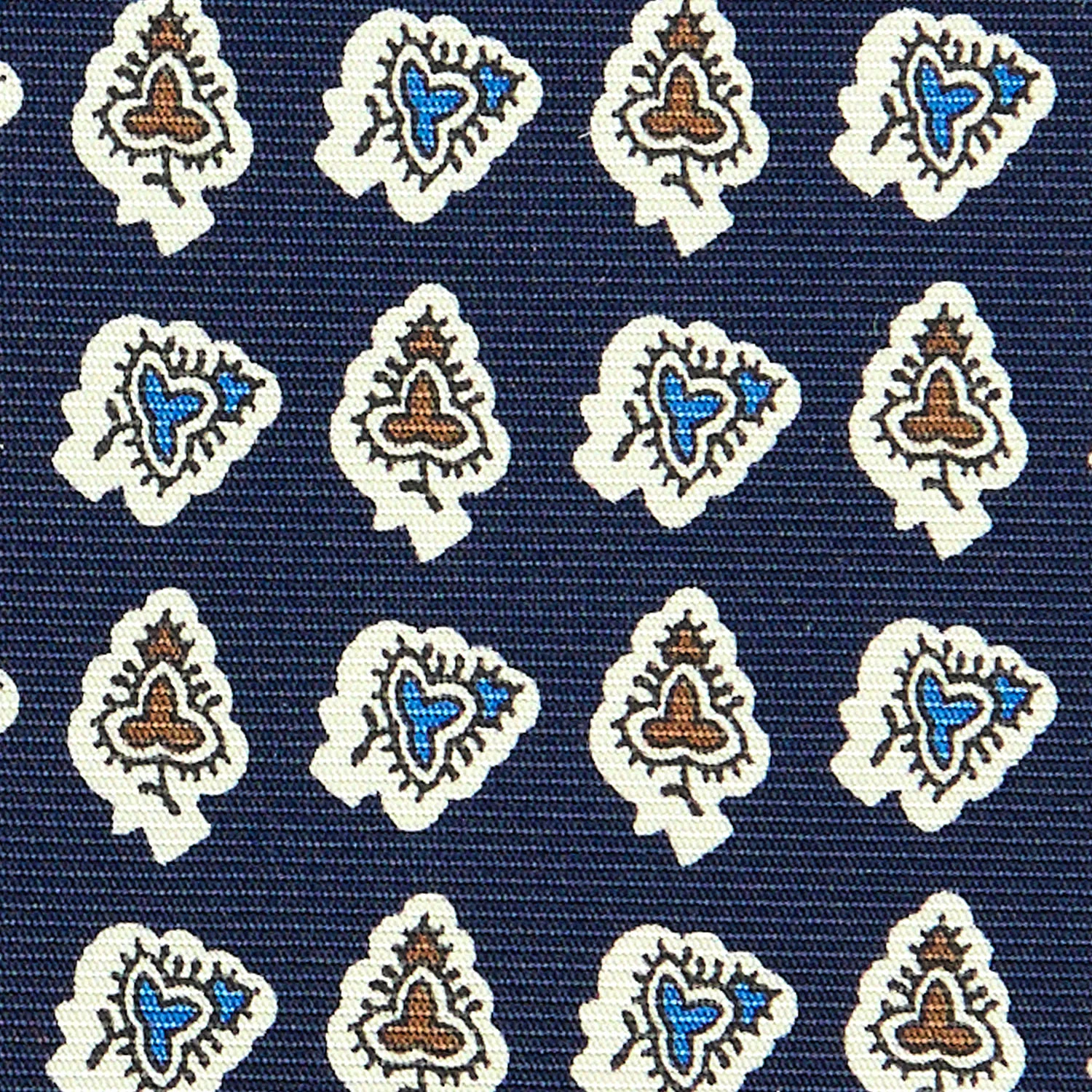 DARK BLUE EXTRA LONG SILK TIE - Image 5