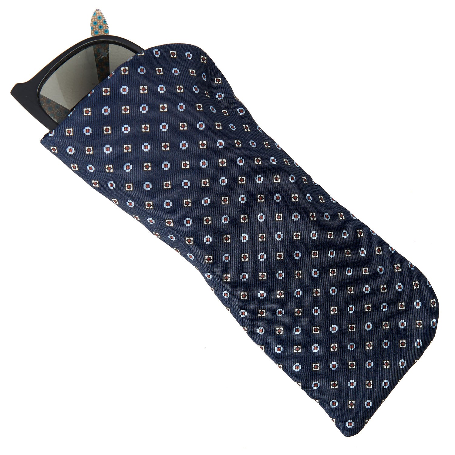 DARK BLUE GLASSES CASE