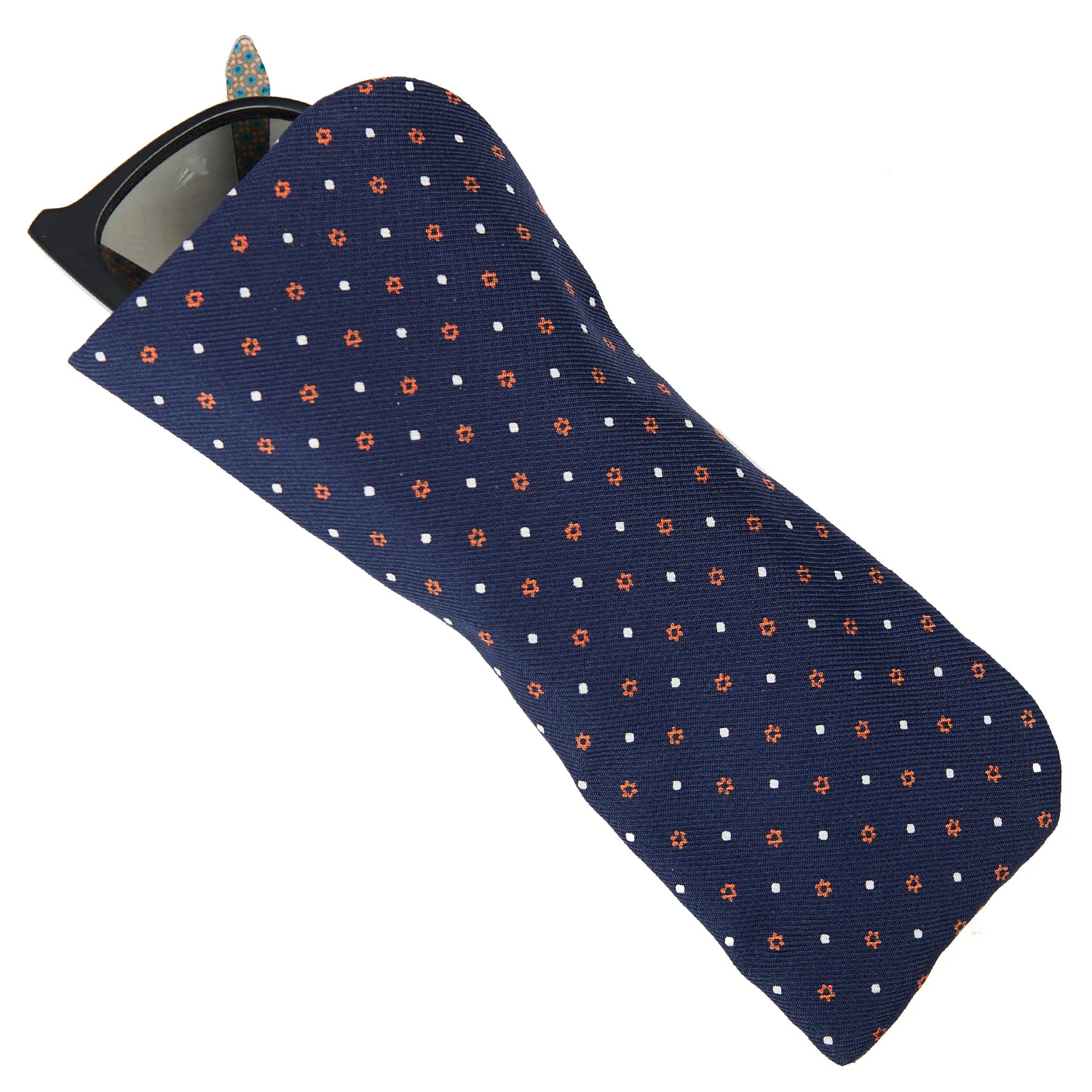 DARK BLUE GLASSES CASE