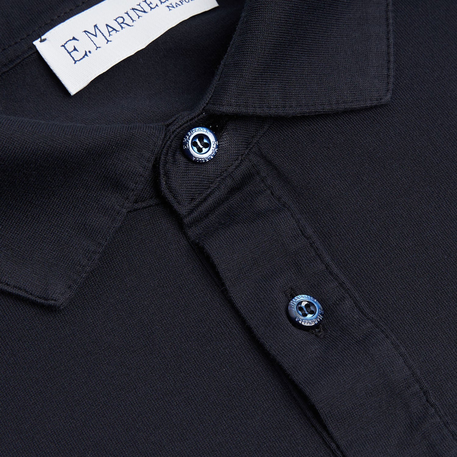 DARK BLUE LONG SLEEVE POLO - Image 3