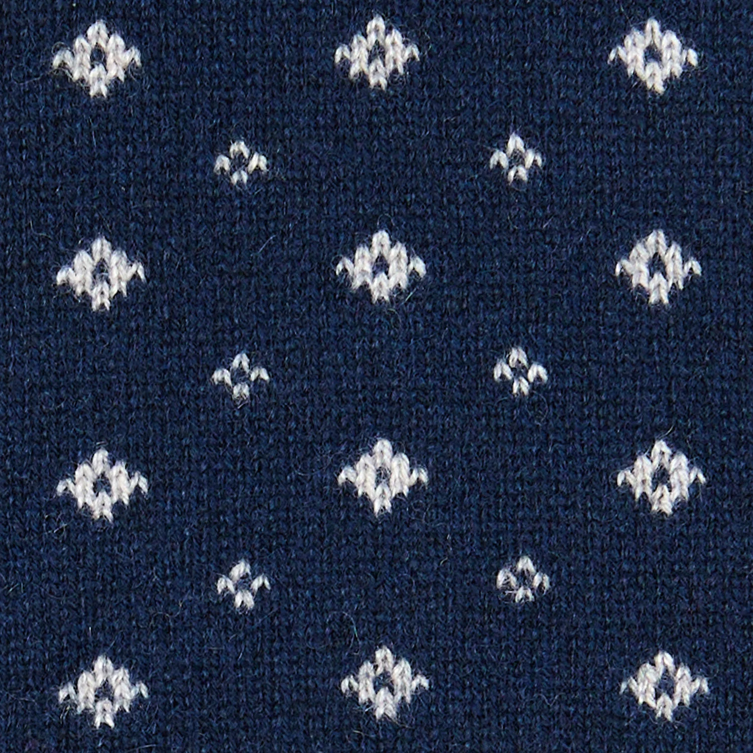 DARK BLUE NECK WARMER WITH MICRO PATTERN - Image 3