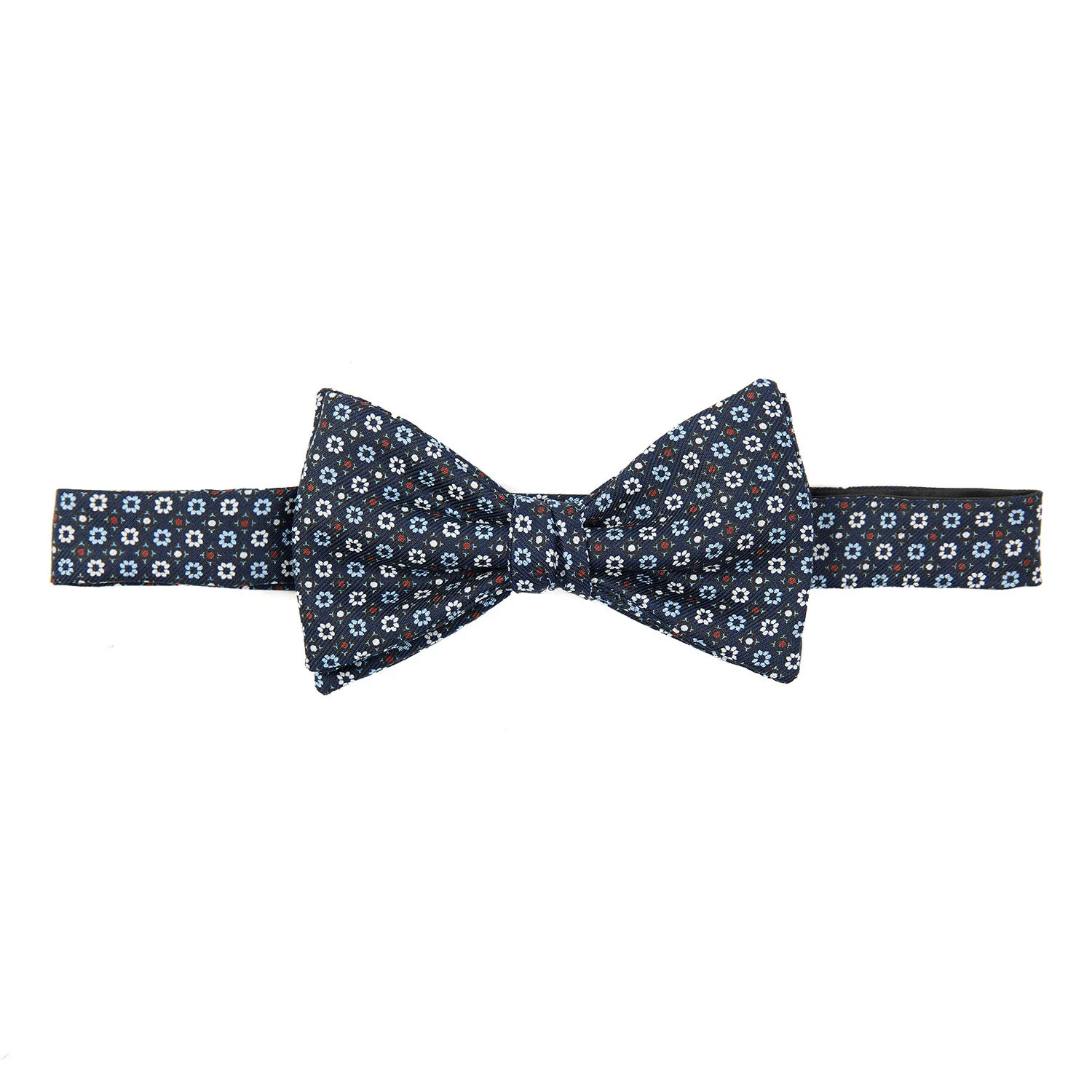 DARK BLUE PRE-KNOTTED SILK BOWTIE - Image 3